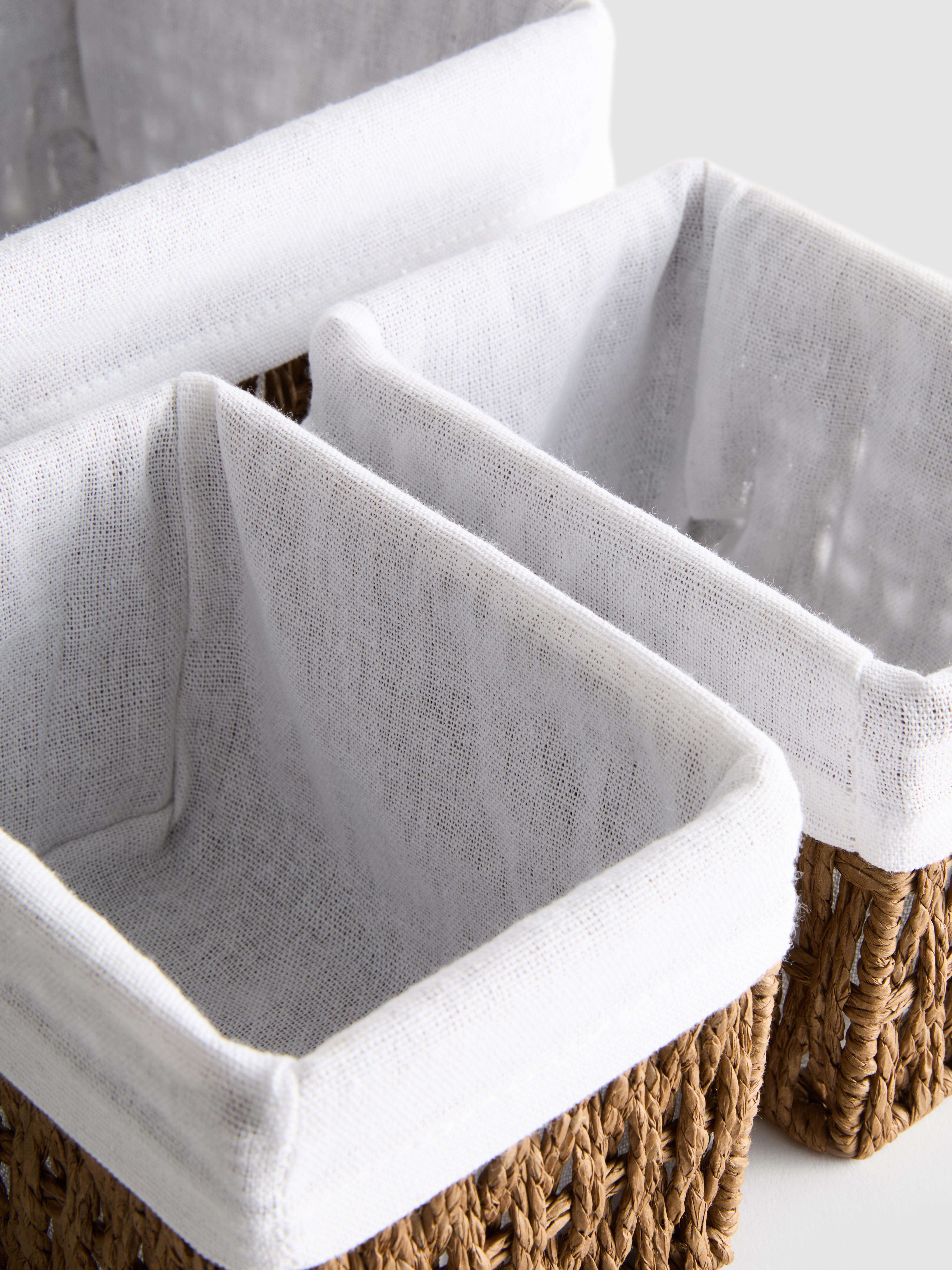 Körbe aus Papierseil, 3er-Pack