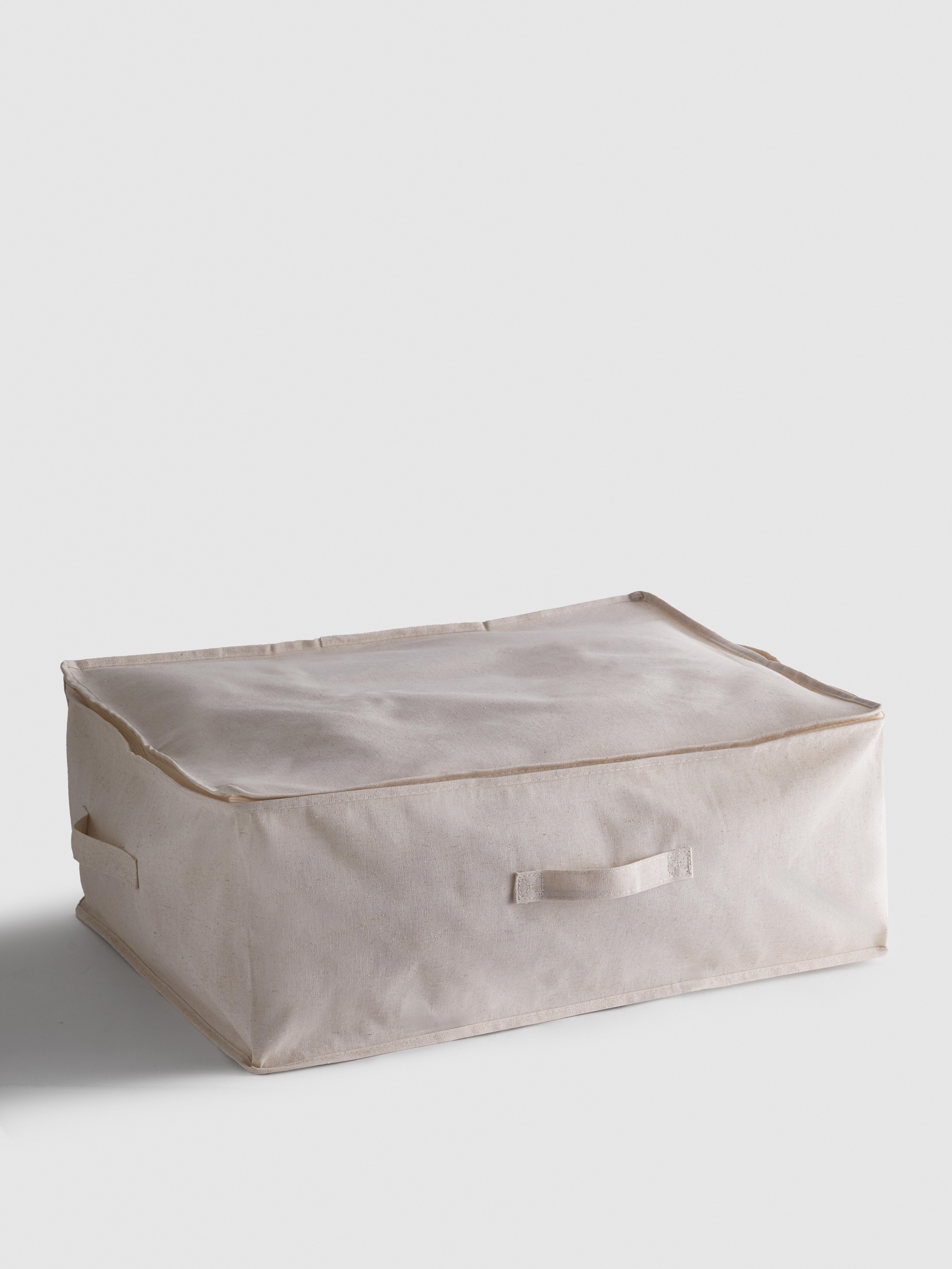 Große Unterbett-Aufbewahrungsbox aus Stoff