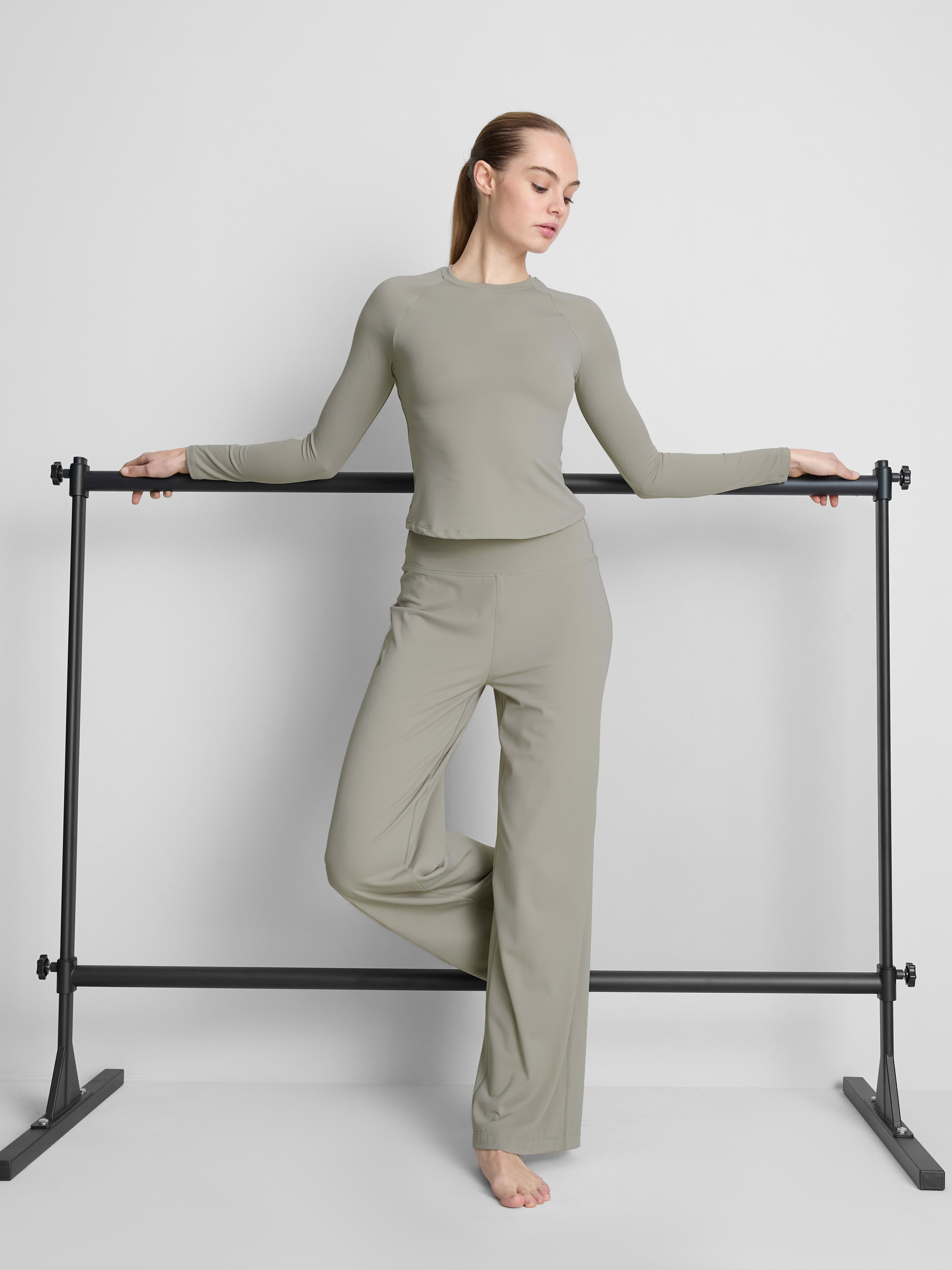 Women's Stone Buttery Soft Long-Sleeve Cut-Out Top