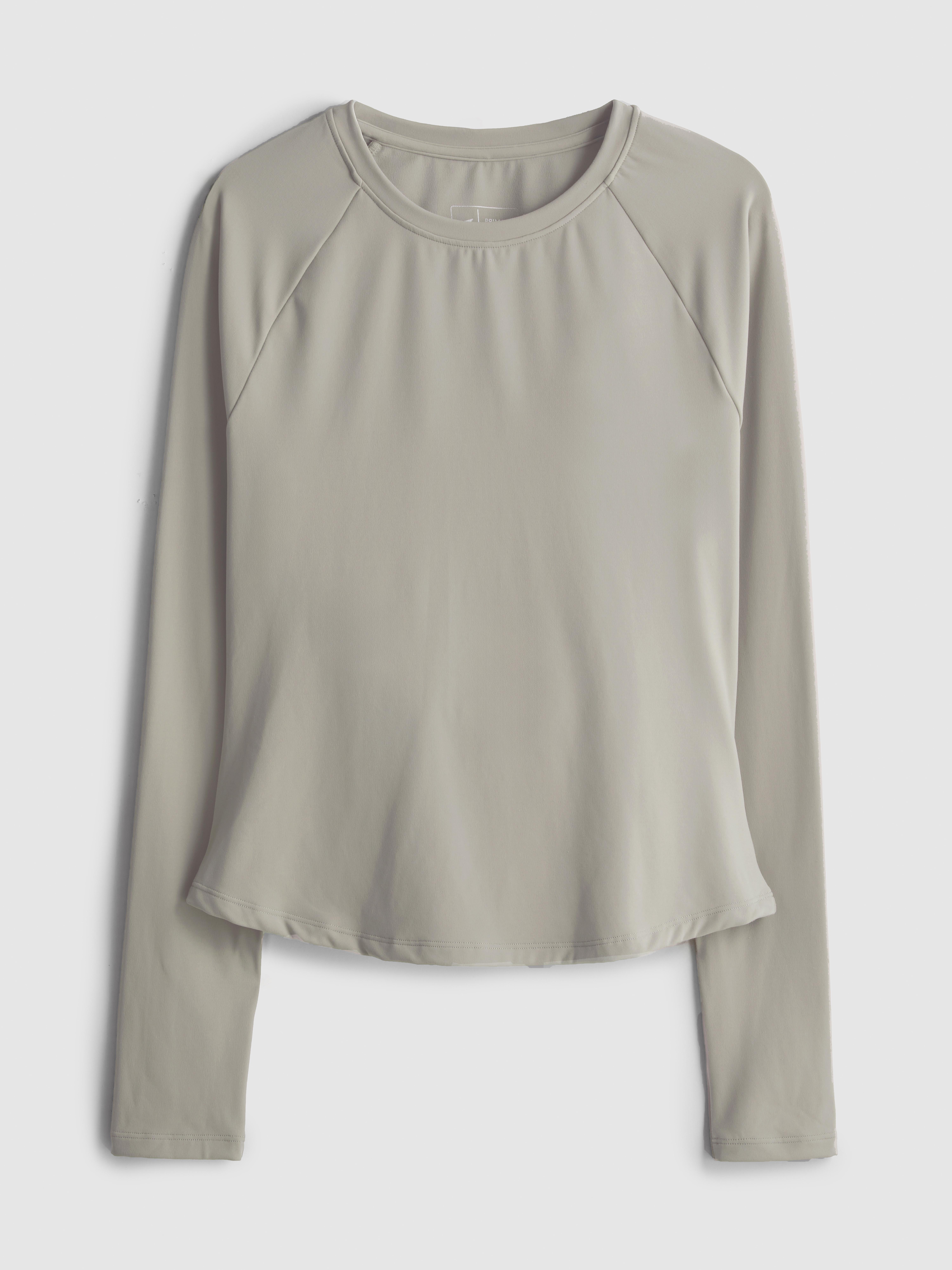 Women's Stone Buttery Soft Long-Sleeve Cut-Out Top