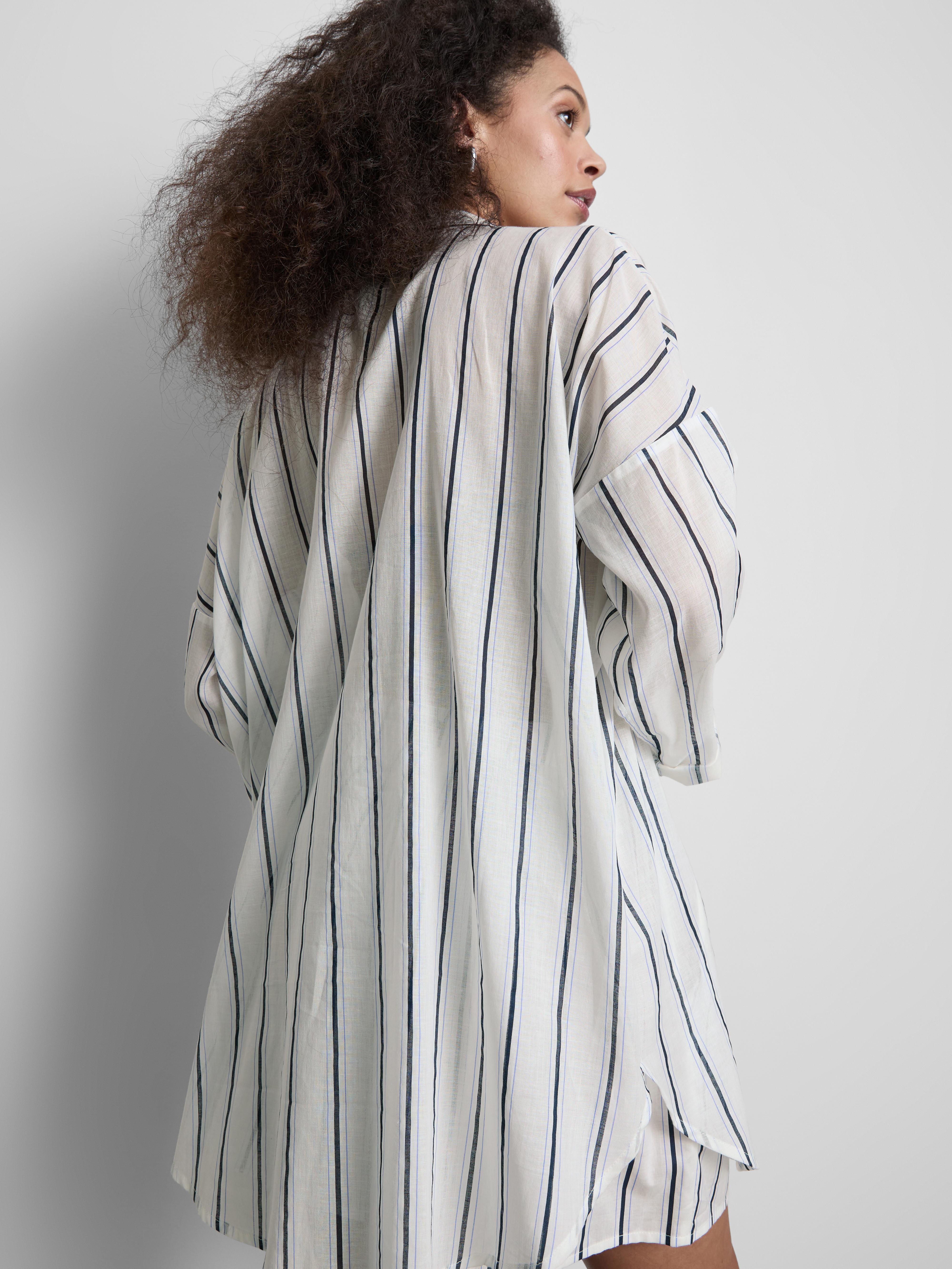 Printed Cotton Beach Button-Down Shirt