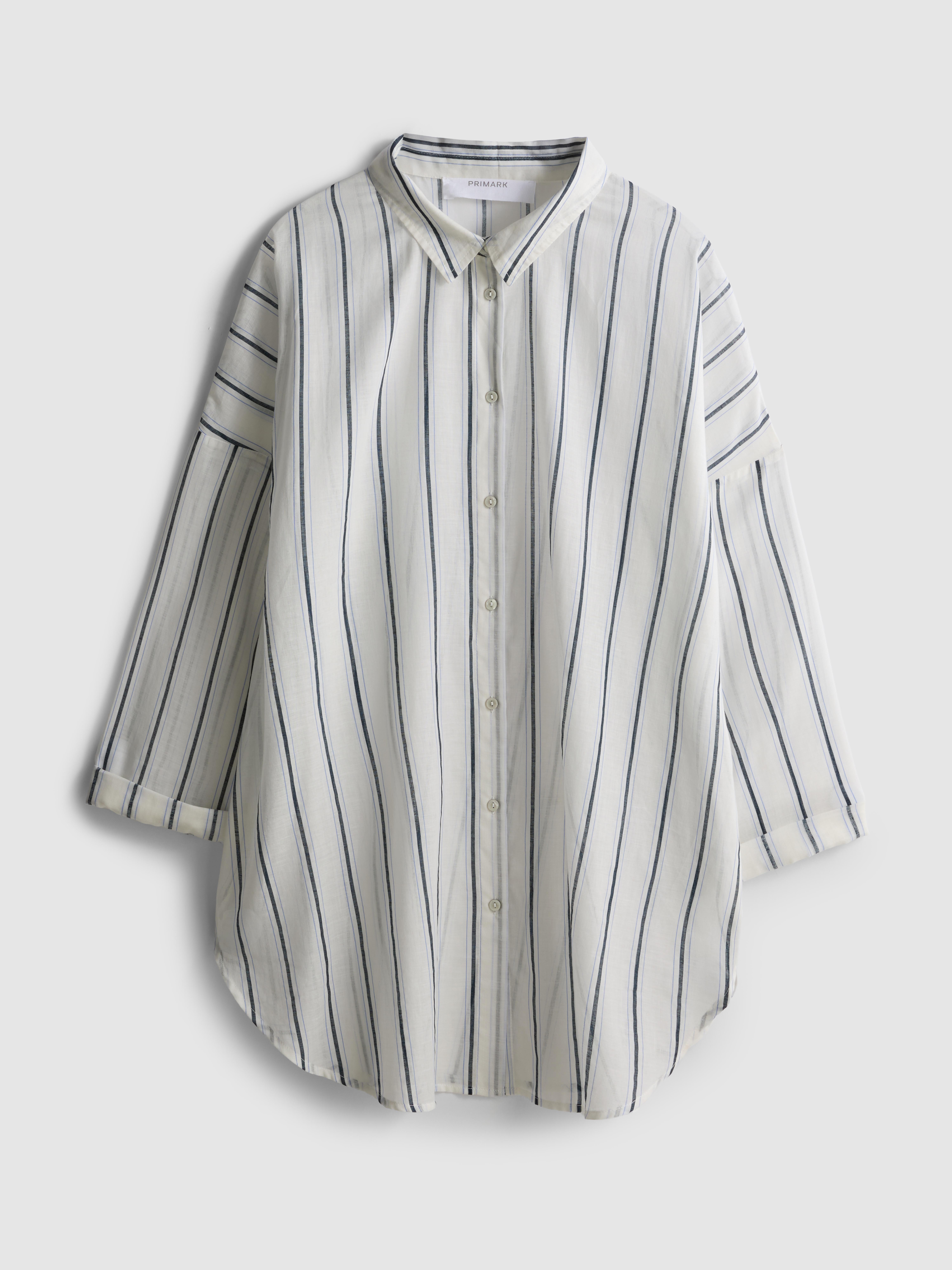 Printed Cotton Beach Button-Down Shirt