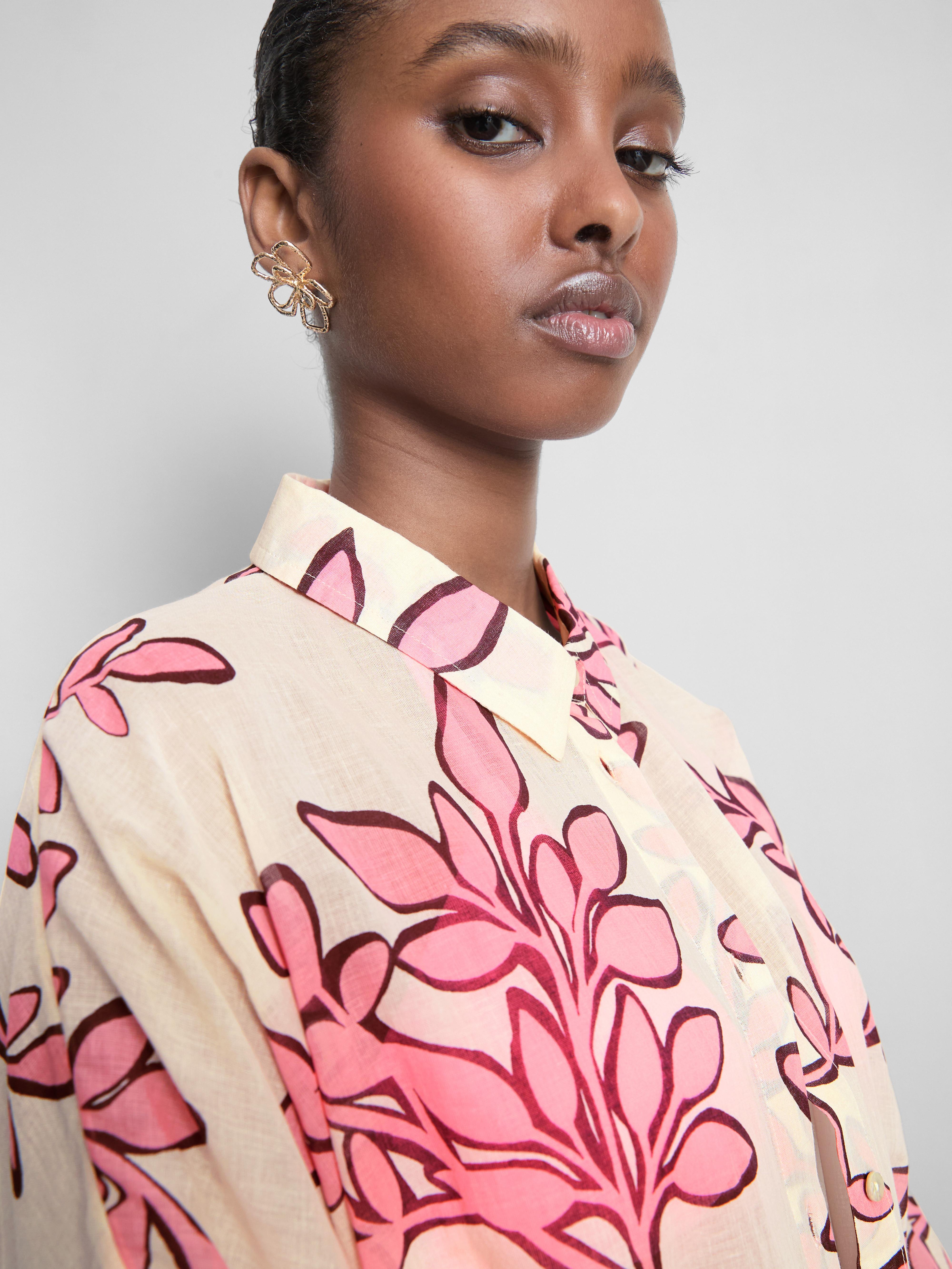 Chemise de plage en coton imprimé