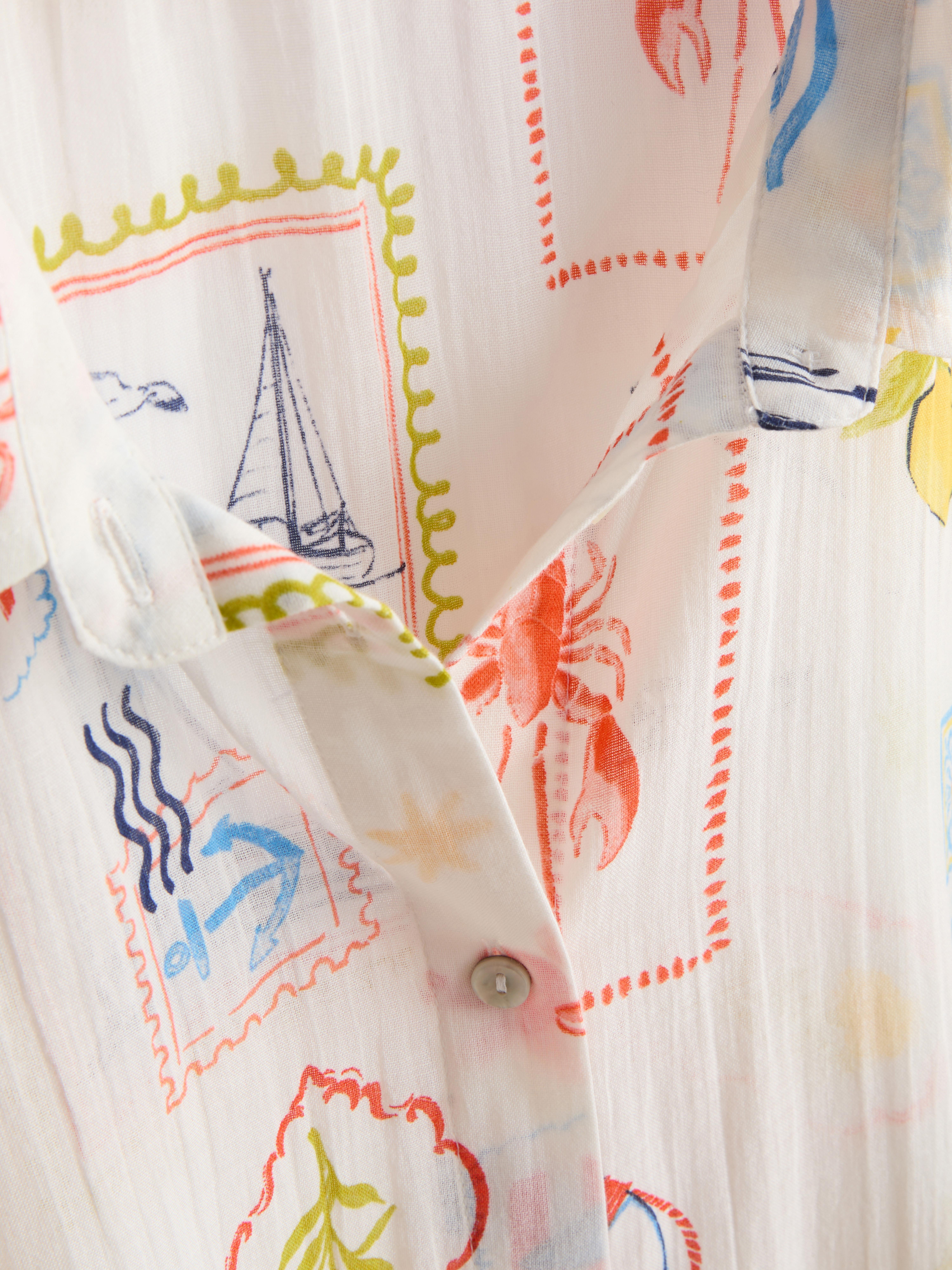 Printed Cotton Beach Shirt