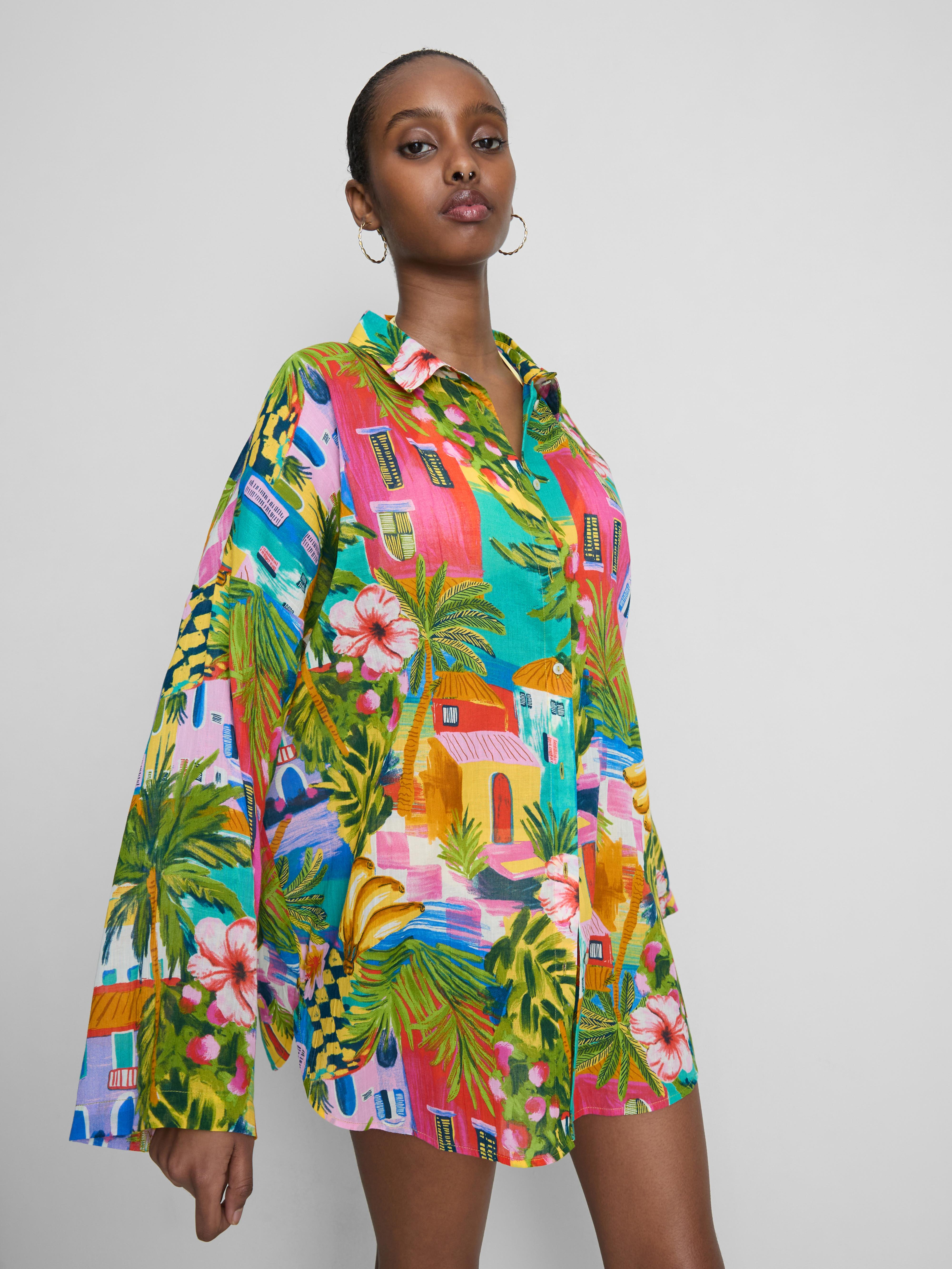 Printed Cotton Beach Shirt