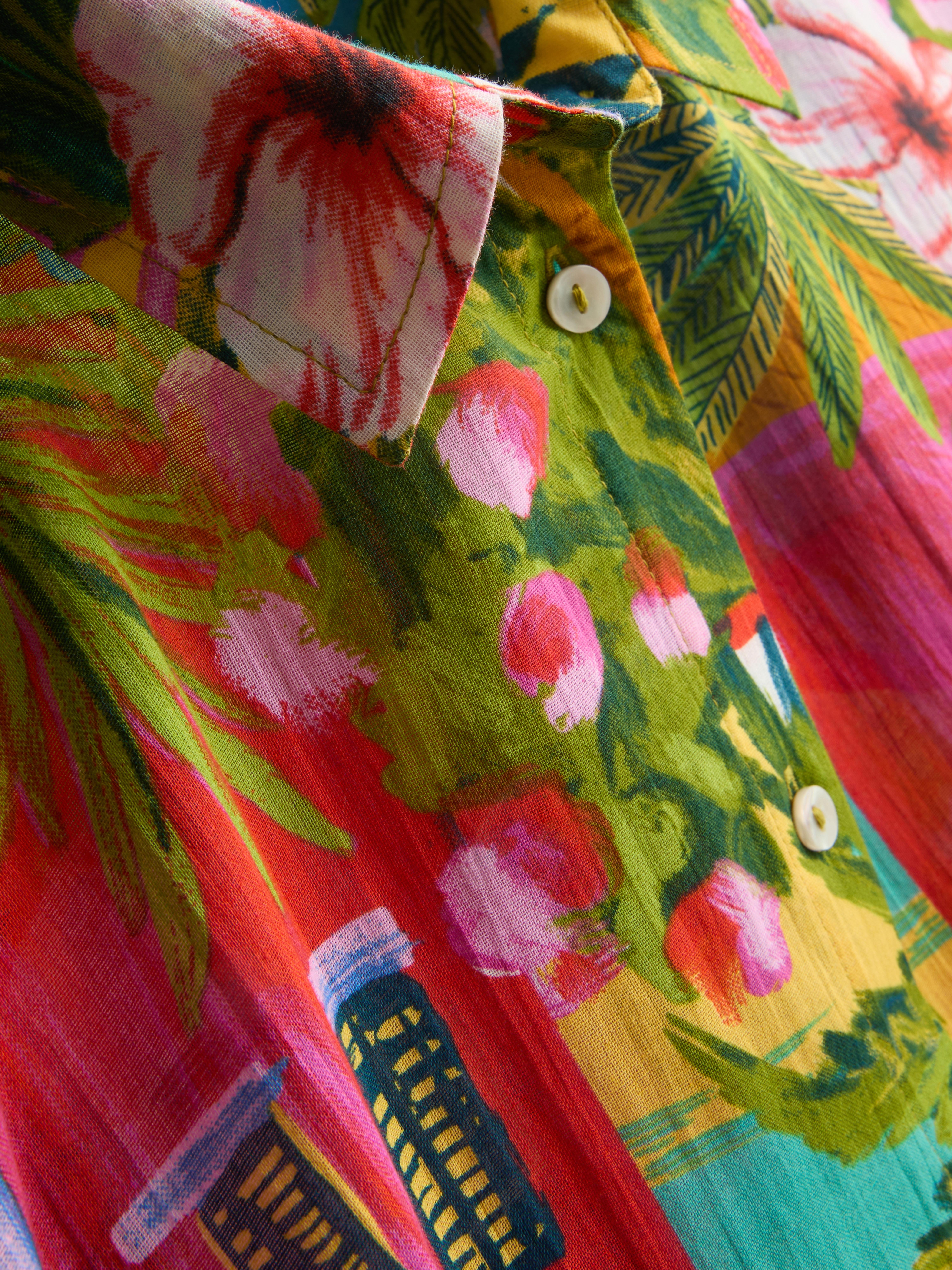 Printed Cotton Beach Shirt