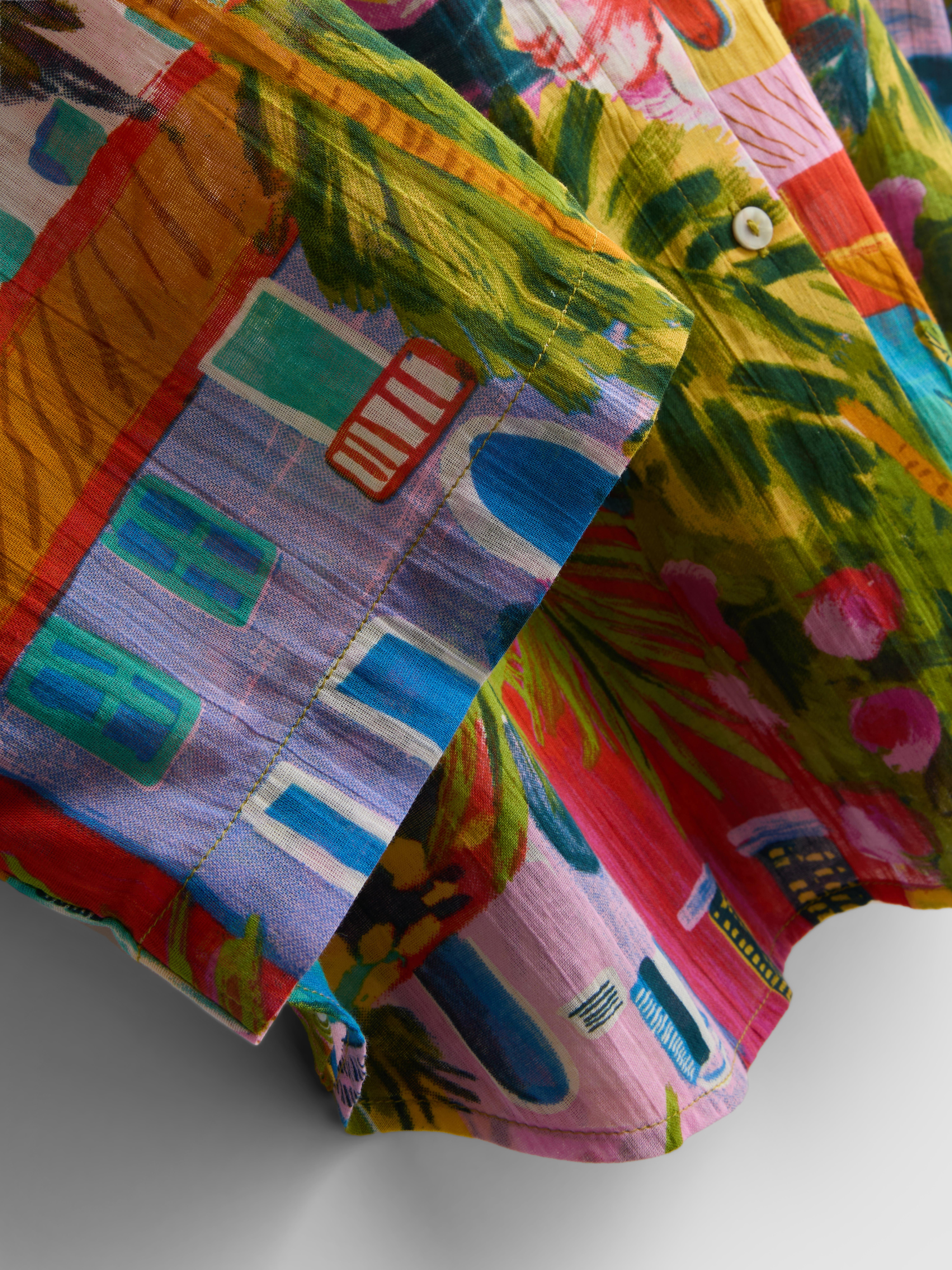 Printed Cotton Beach Shirt