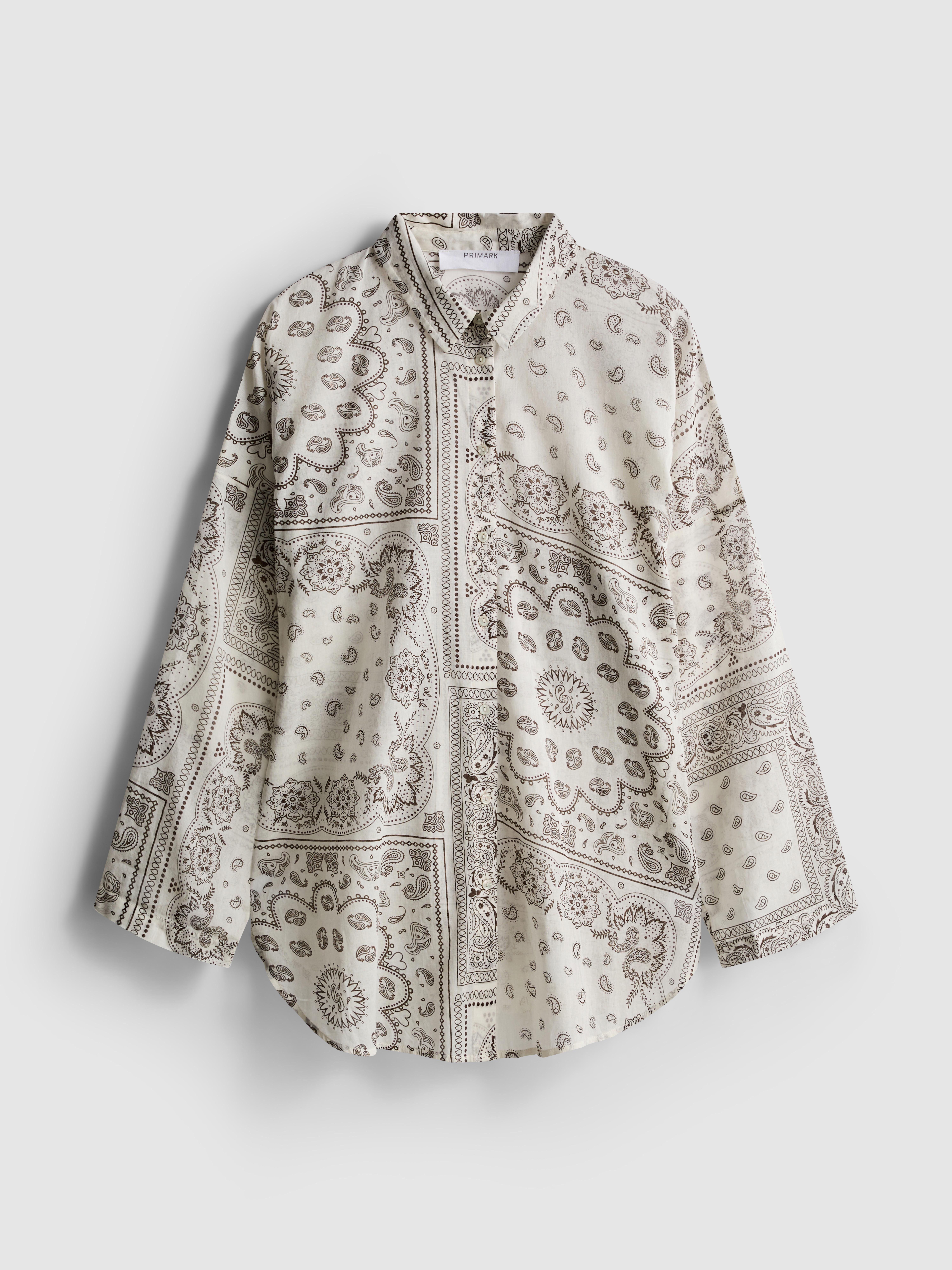 Bavlněná plážová košile s potiskem