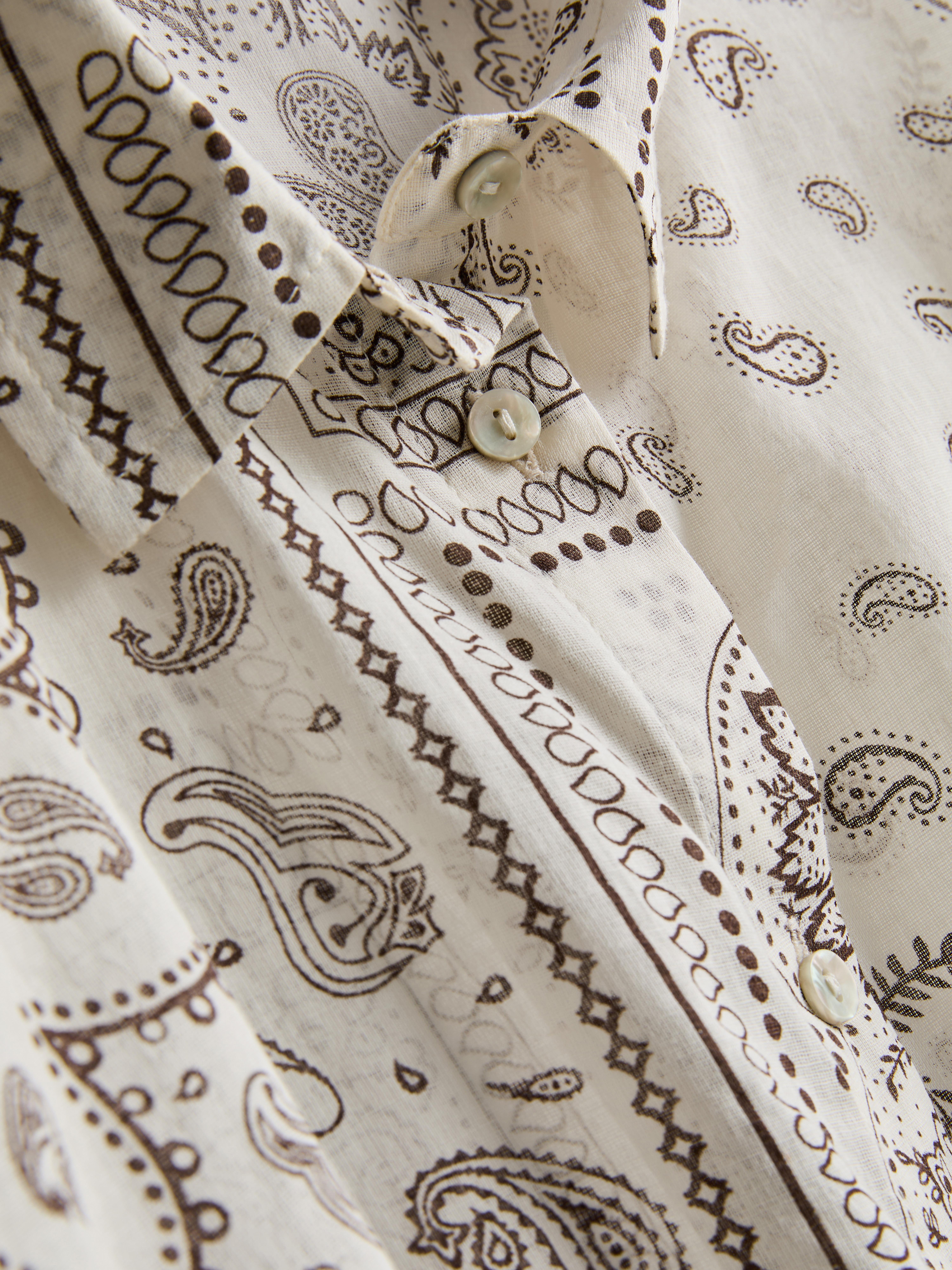 Bavlněná plážová košile s potiskem