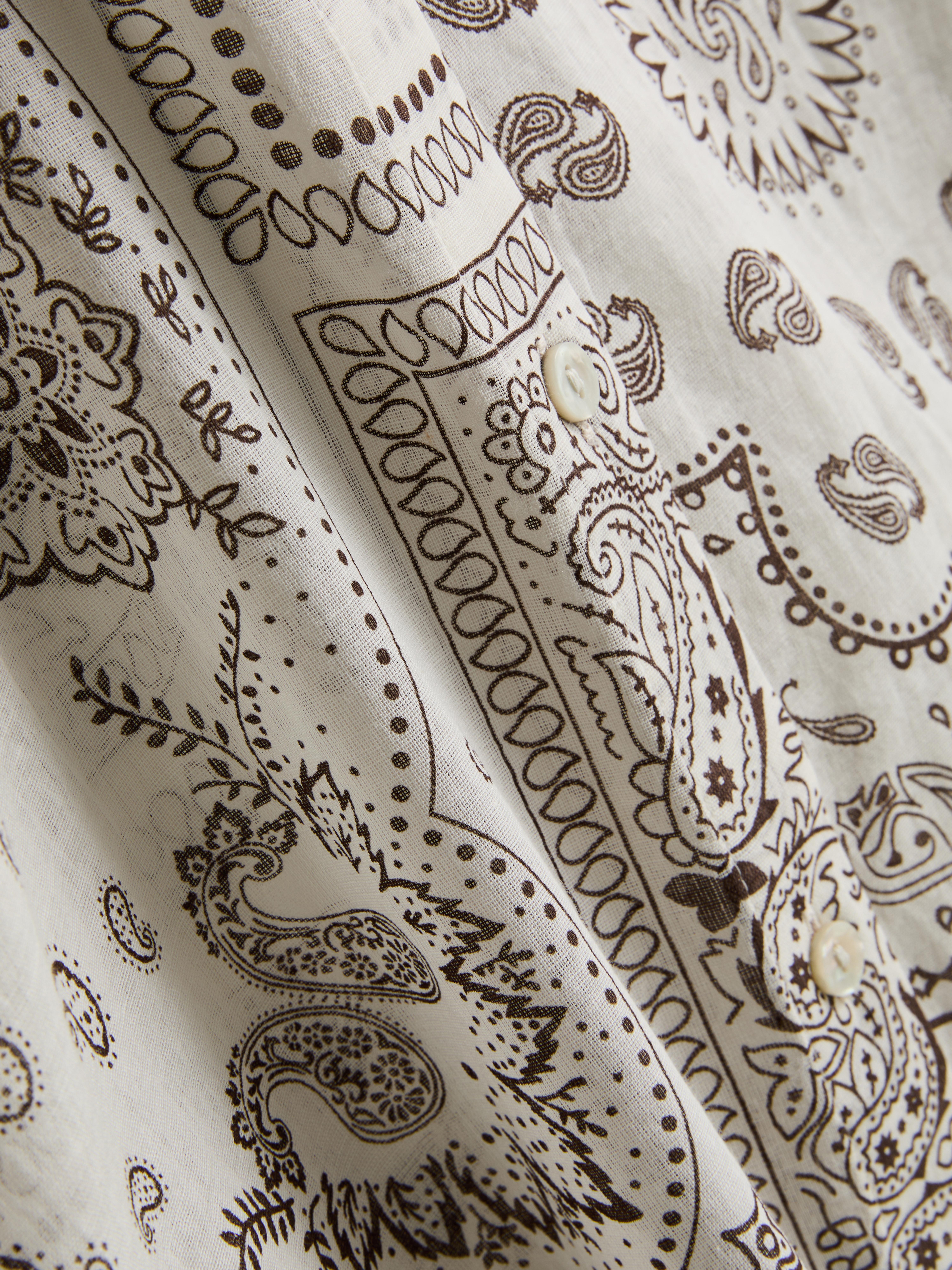 Bavlněná plážová košile s potiskem