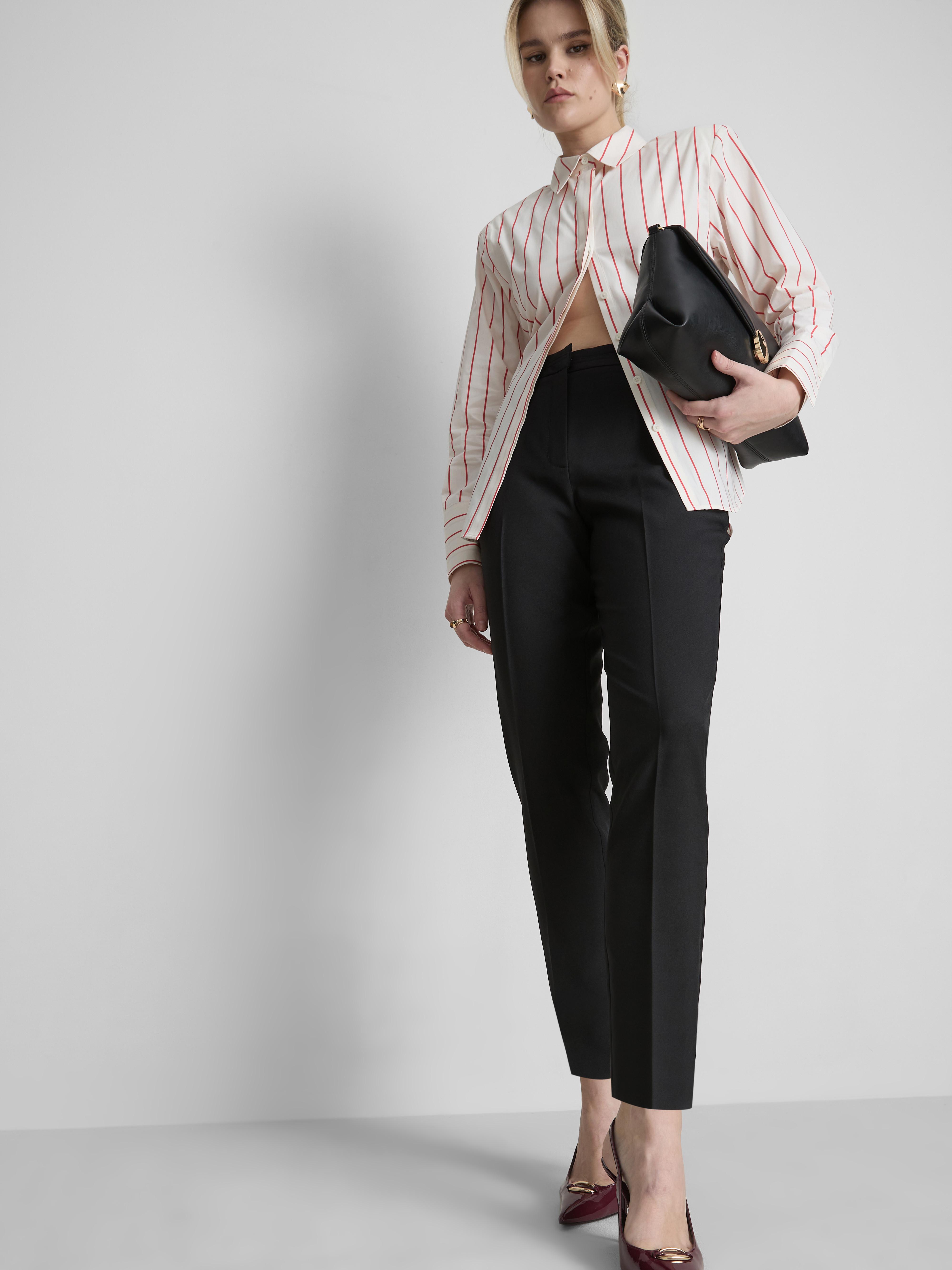 High Waisted Smart Trousers