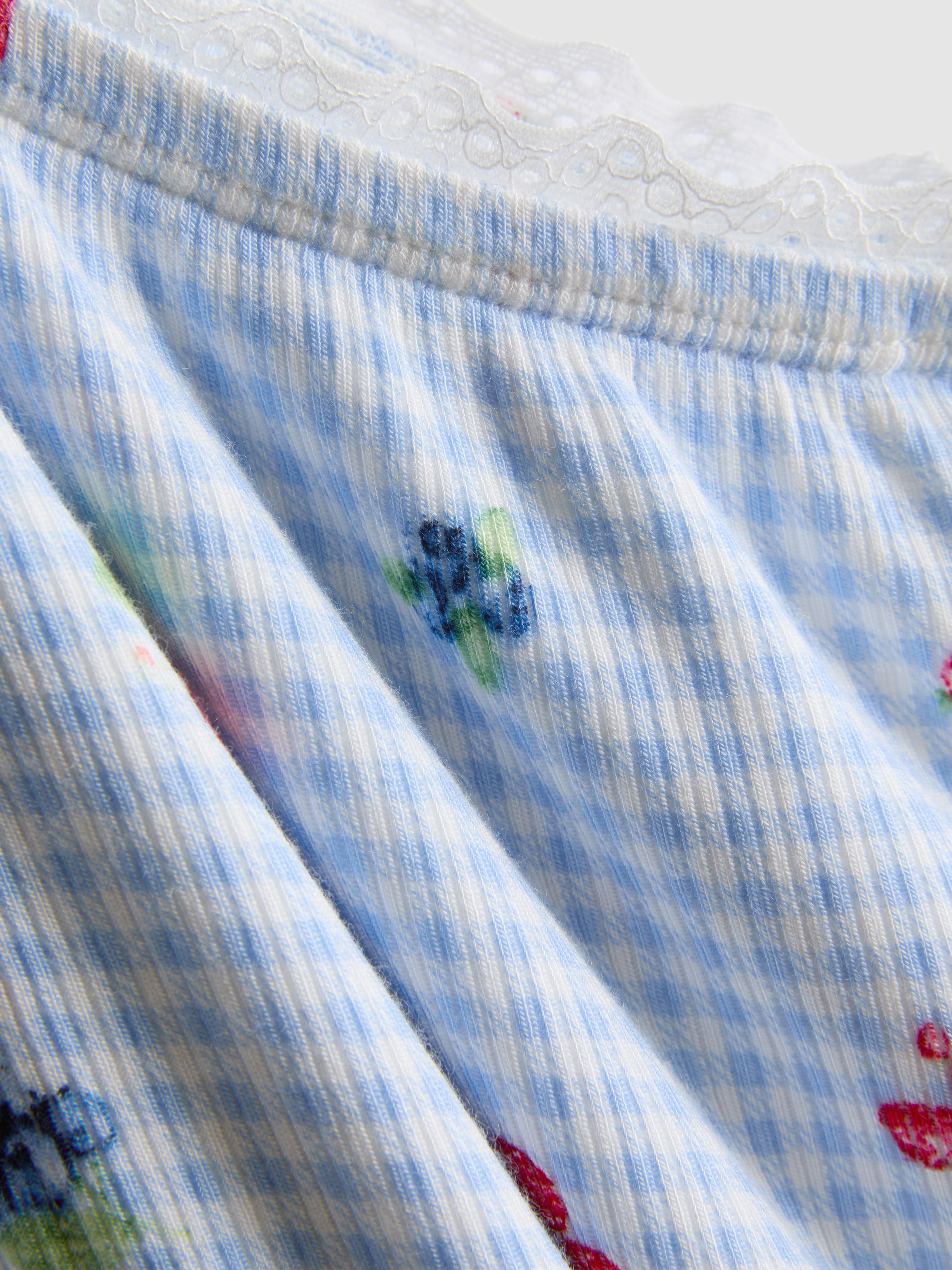 Gingham Berry Flared Pyjama Bottoms