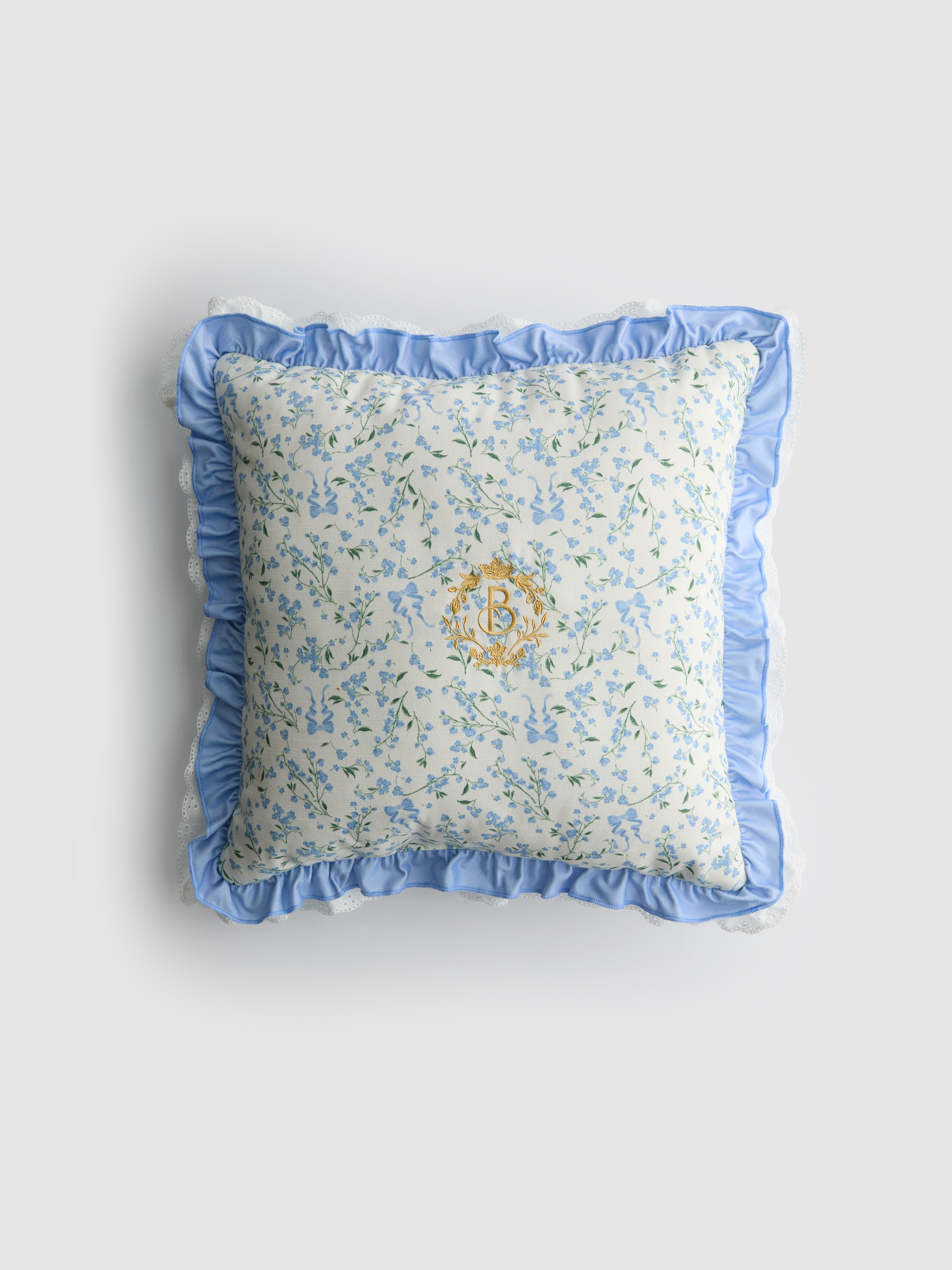 Bridgerton Embroidered Square Cushion