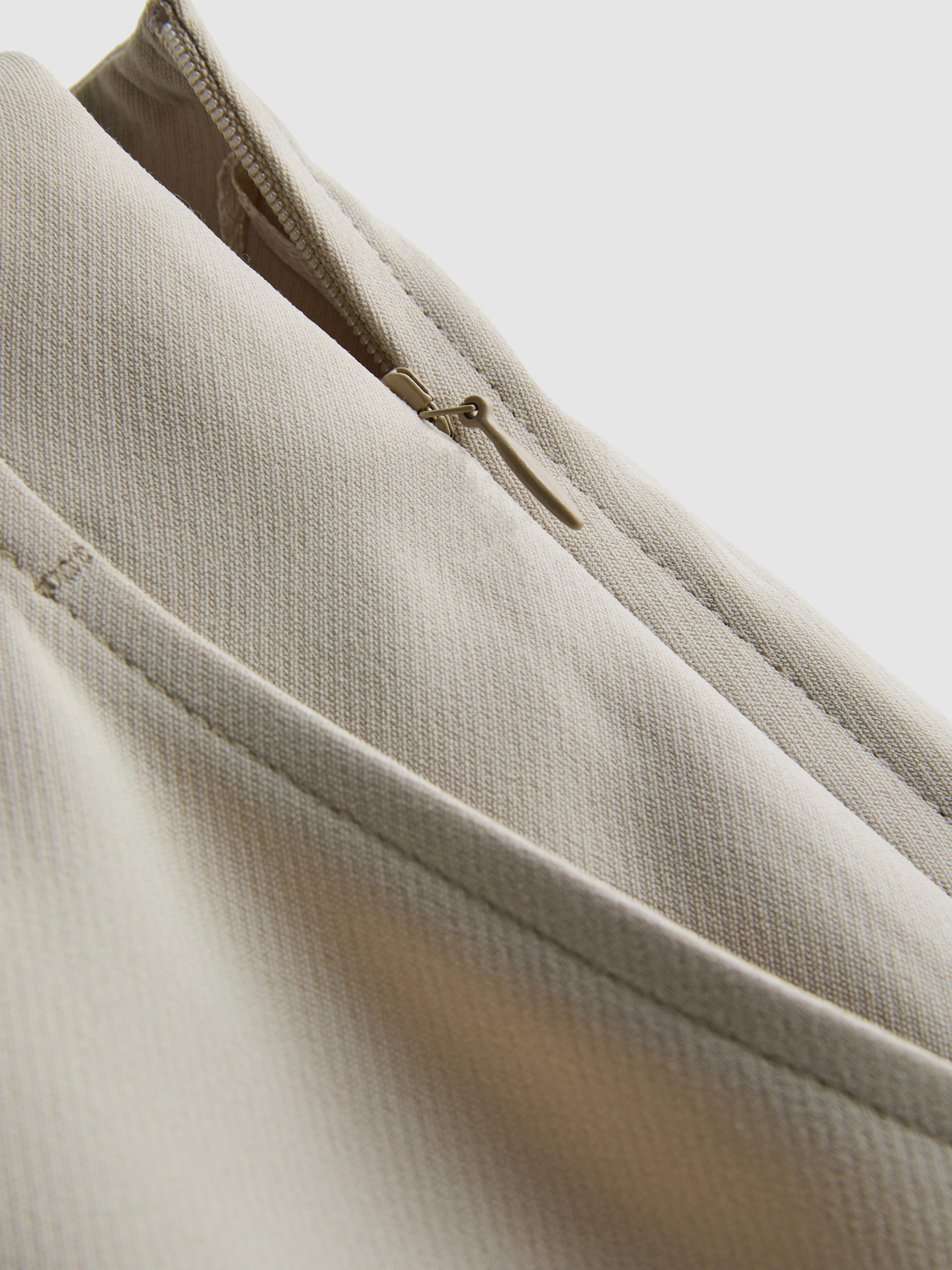 Women's Ivory Dressy Wide-Leg Pants