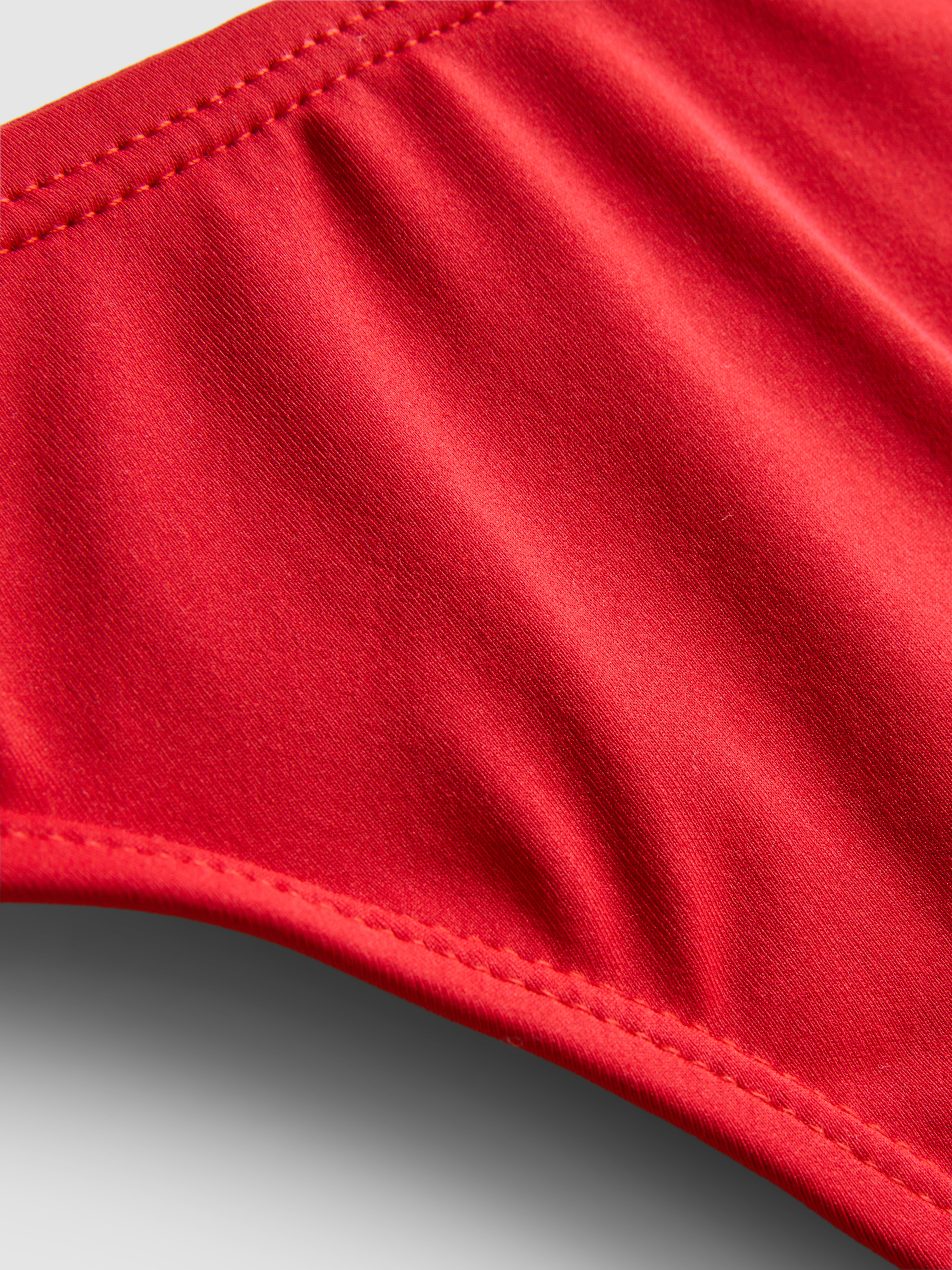 Women's Red Brazilian Bikini Bottoms