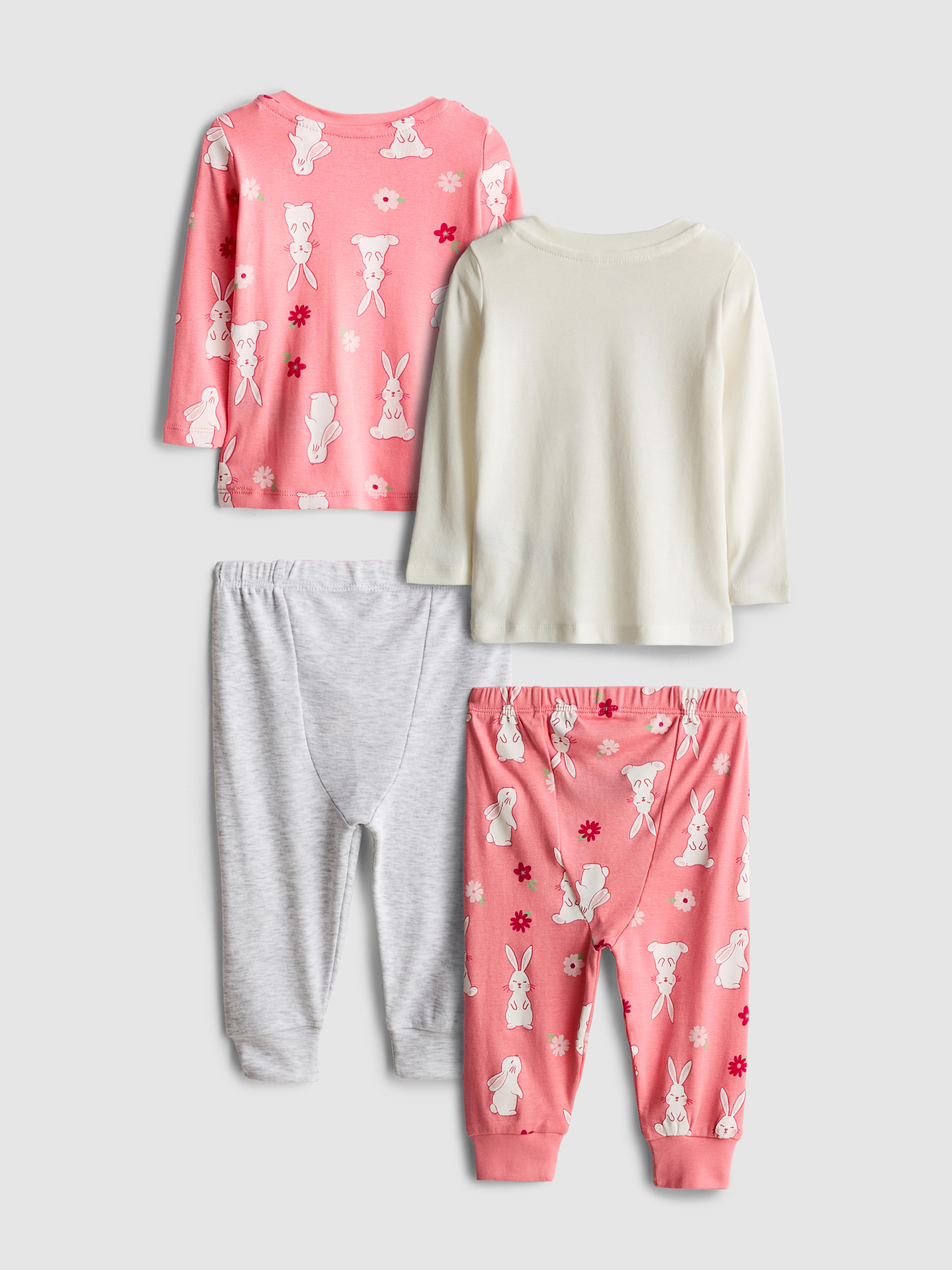 0-36mths | 2pk Bunny Graphic Pajamas