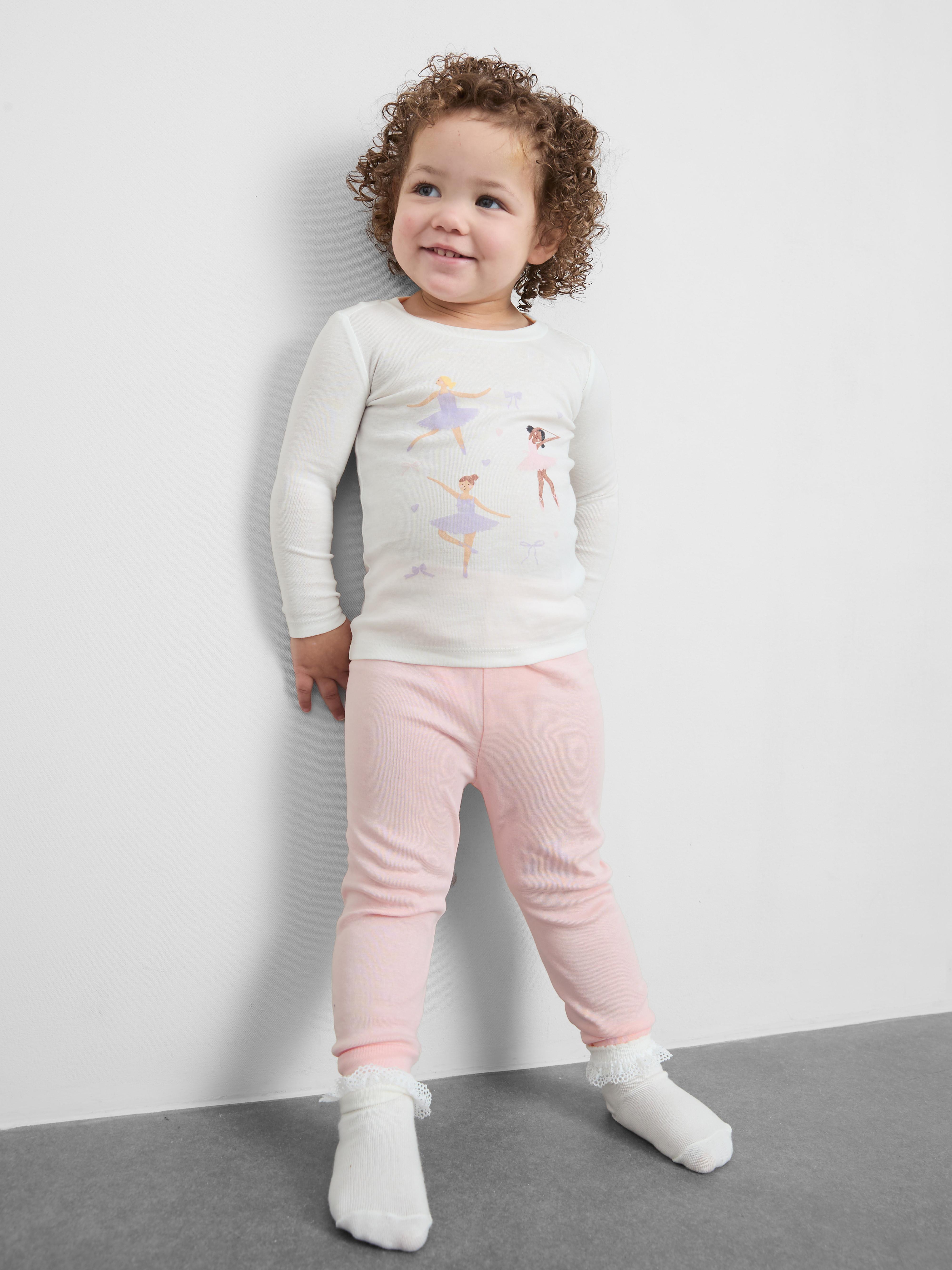 0-36mths | 2pk Ballerina Graphic Pajamas