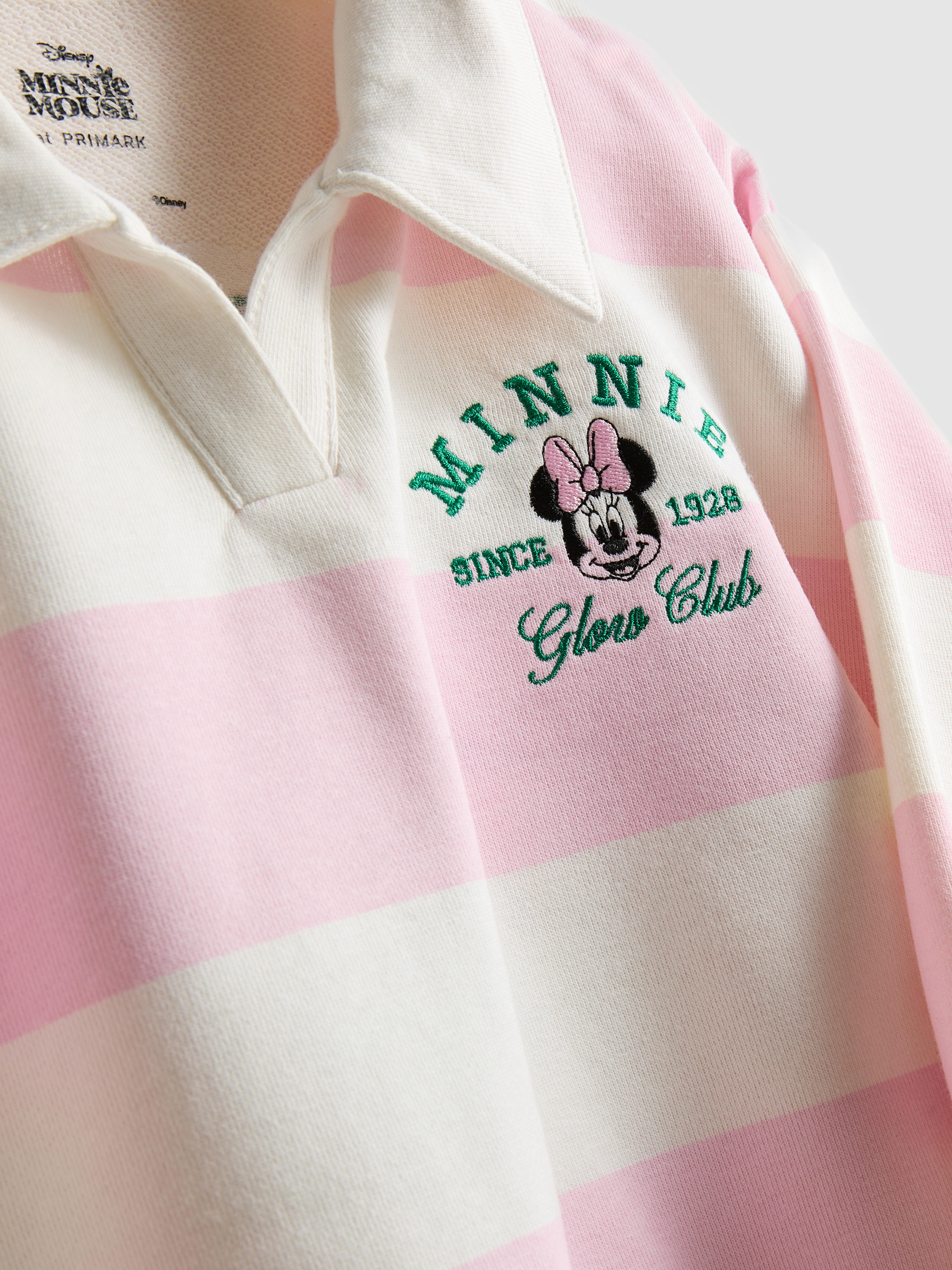 Girls Light Pink 1.5-8yrs | Disney’s Minnie Mouse Rugby Shirt and Skirt Set