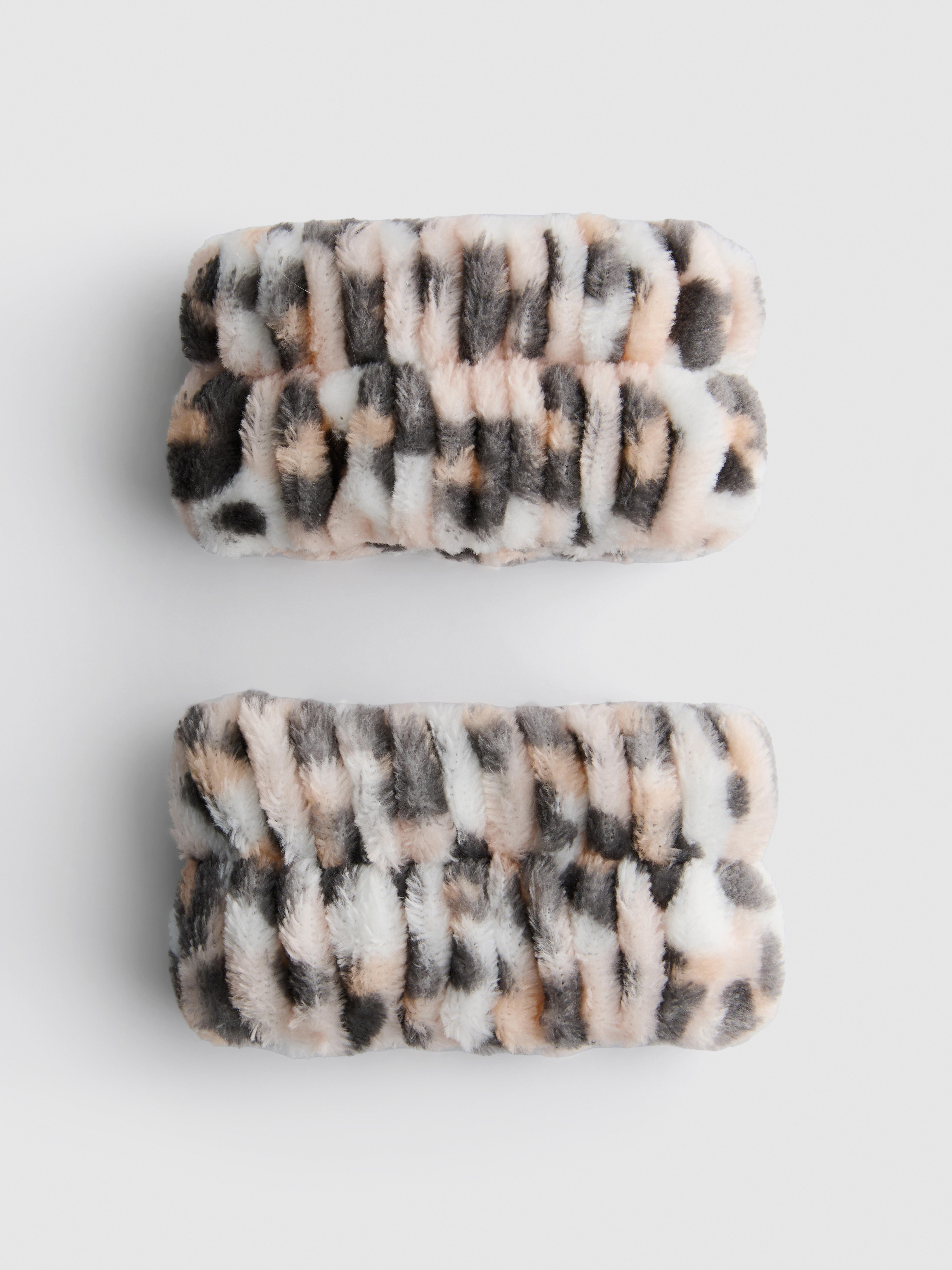 Bracelets de lavage du visage à imprimé léopard