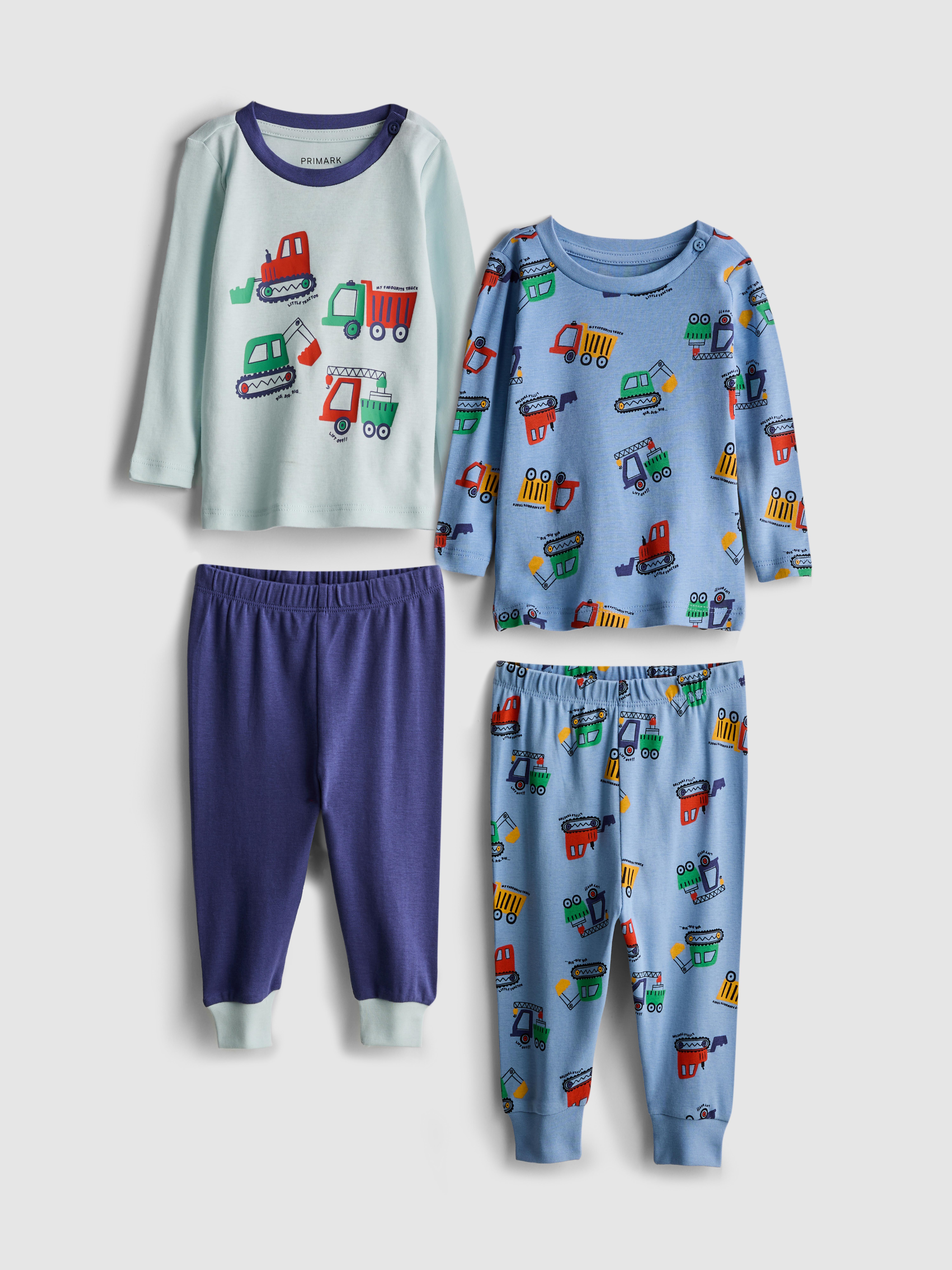 0-36mths | 2pk Digger Graphic Pajamas