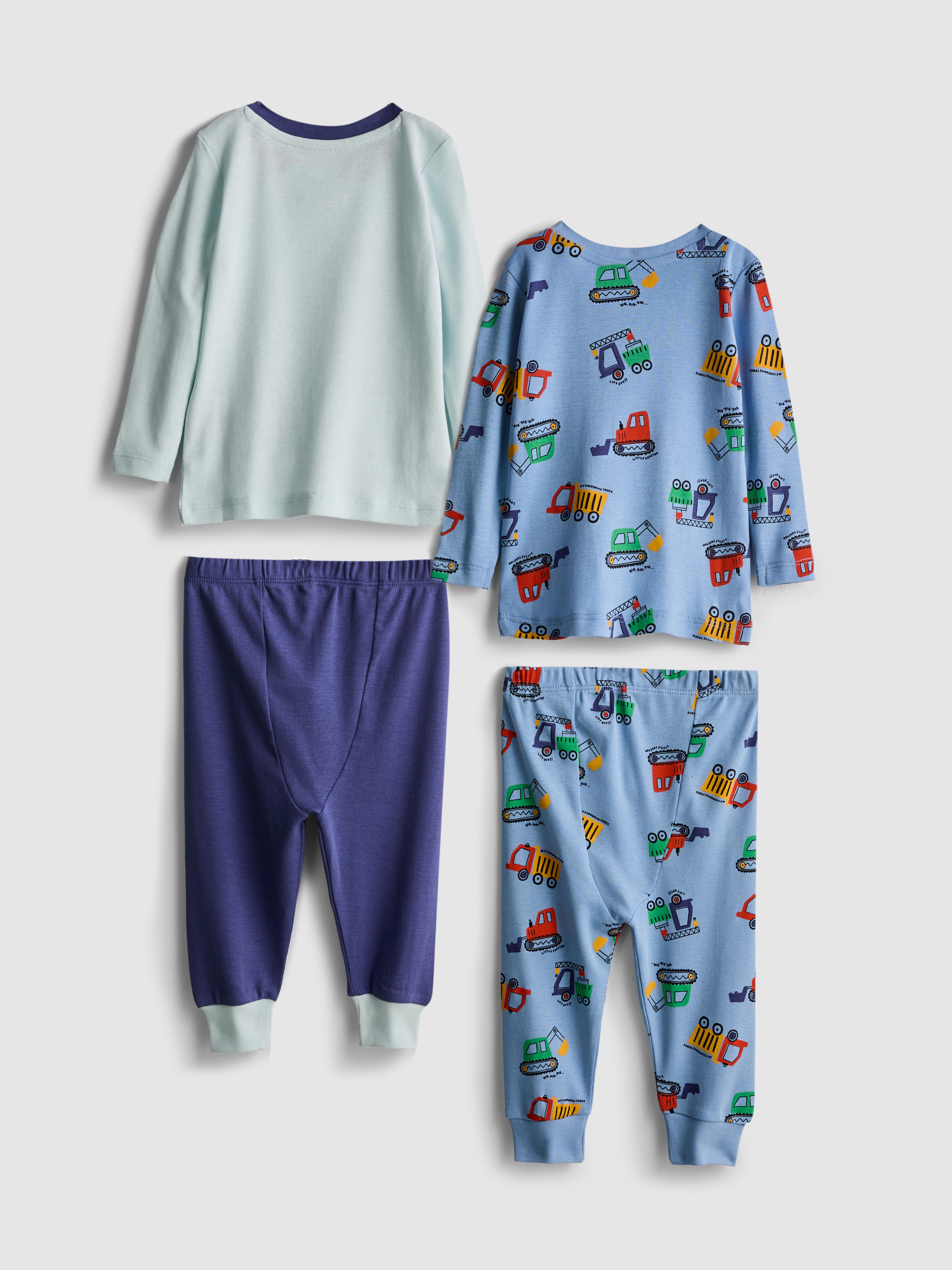 0-36mths | 2pk Digger Graphic Pajamas