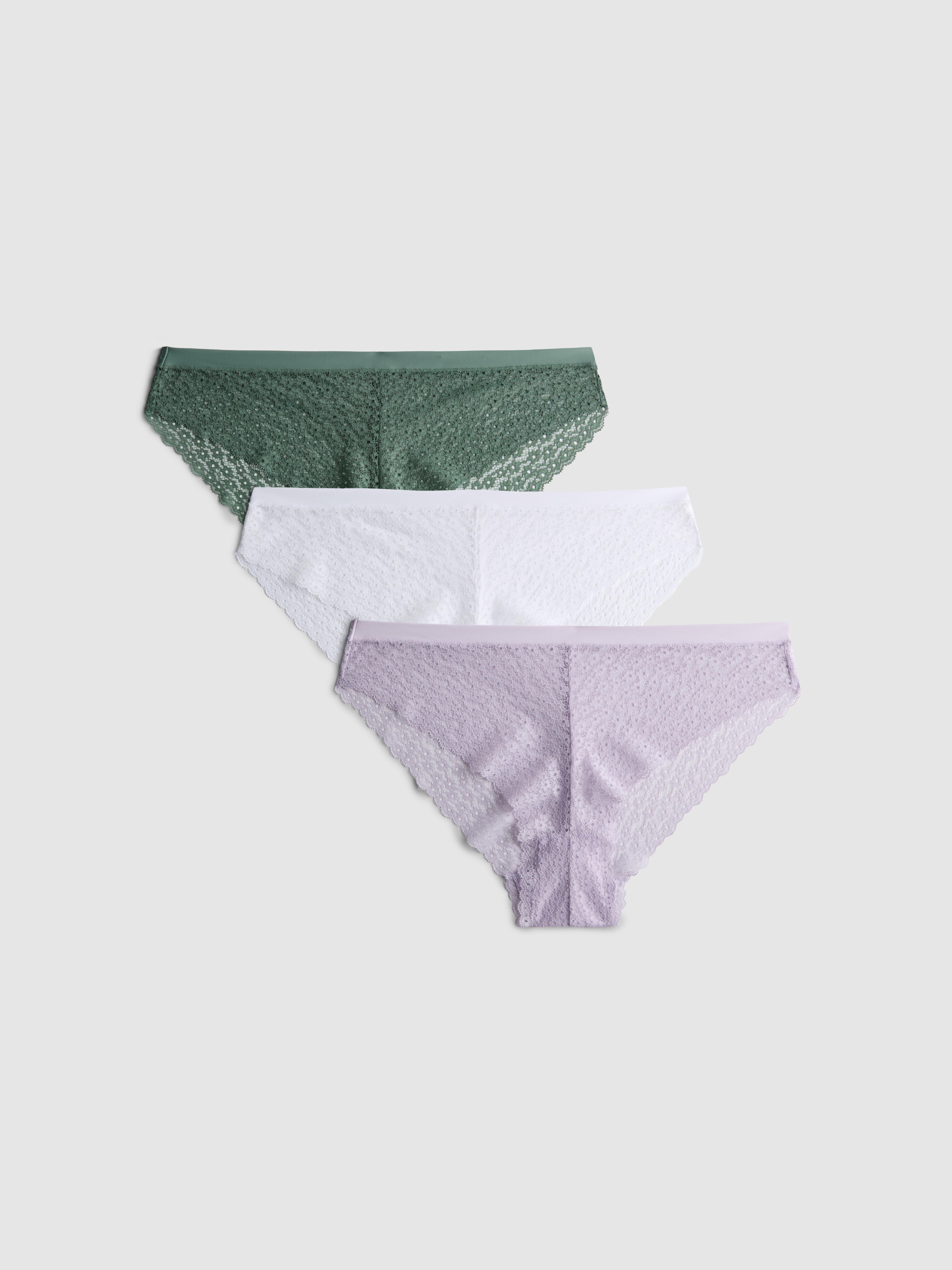 Kanten Brazilian slips, set van 3