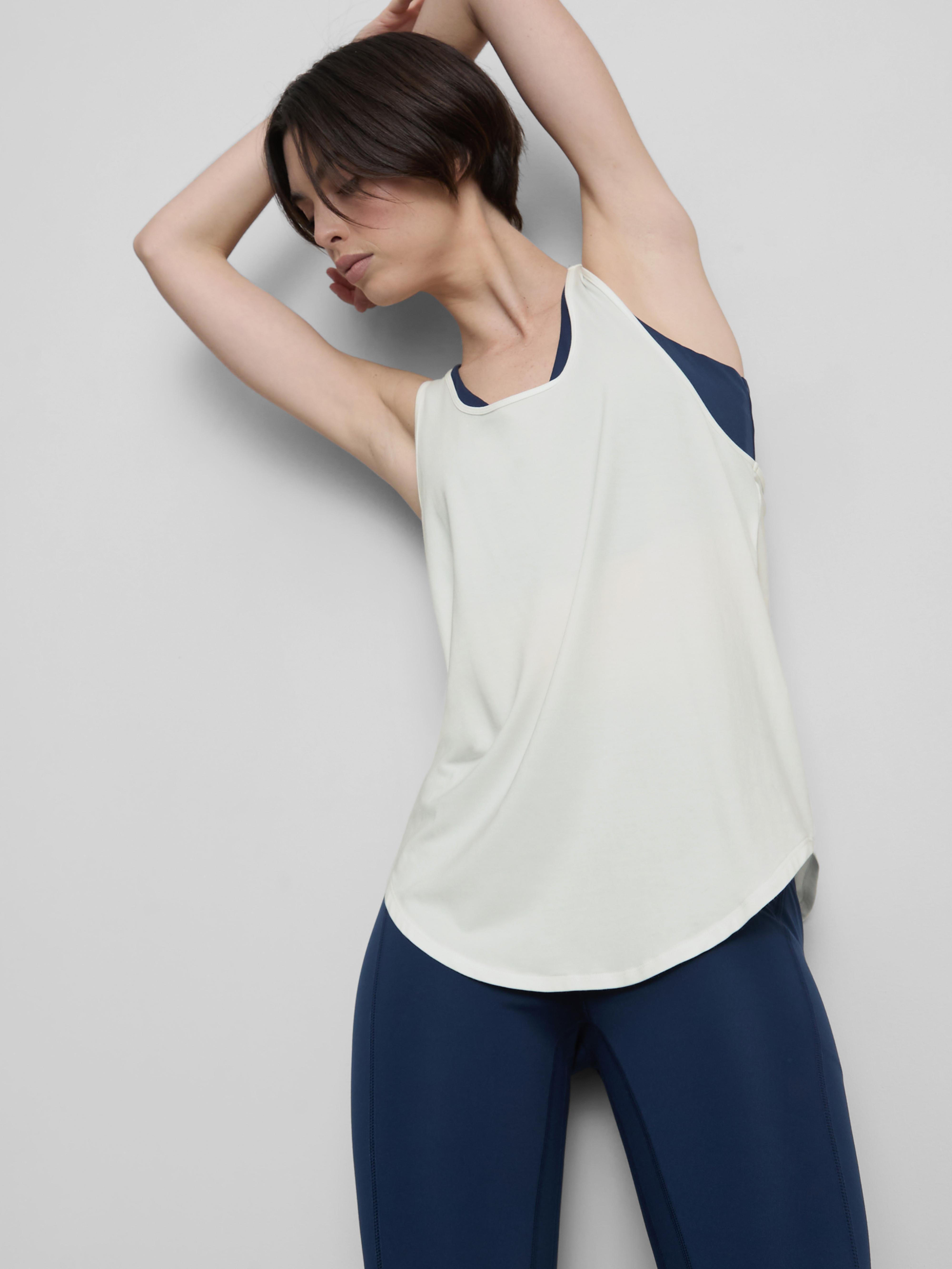 Women's Ivory Active Racerback Tan