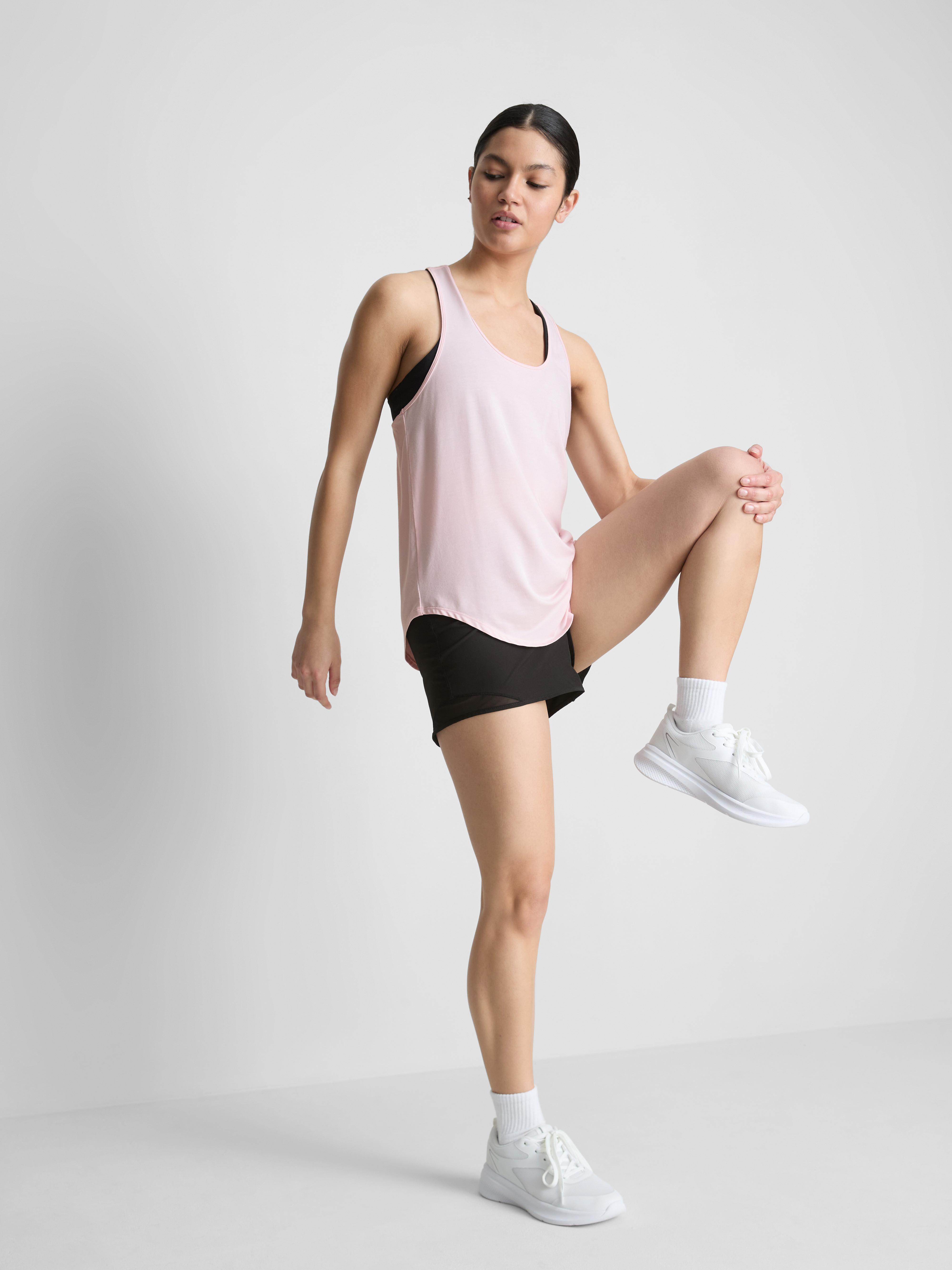 Women's Light Pink Active Racerback Tan