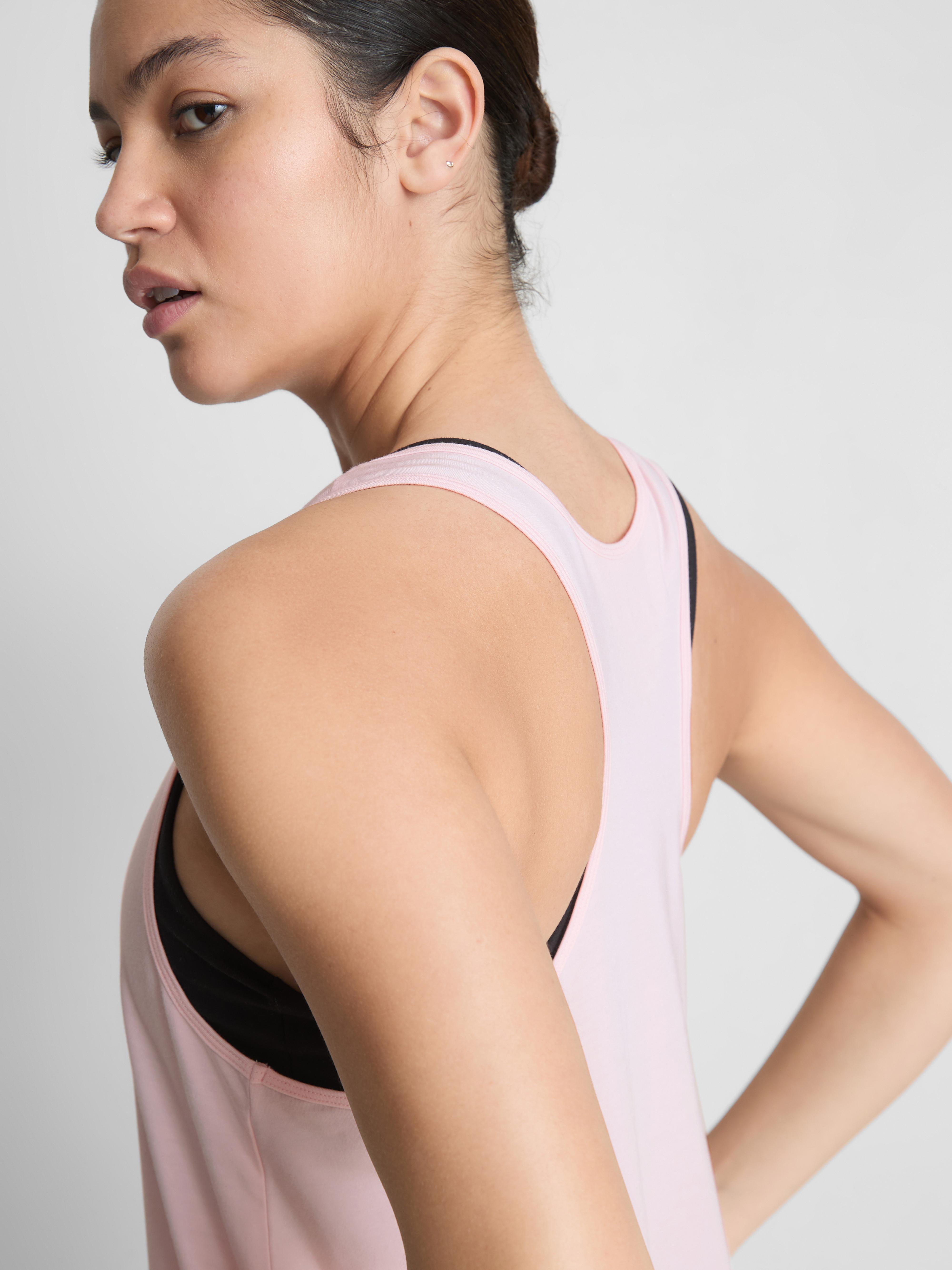 Women's Light Pink Active Racerback Tan