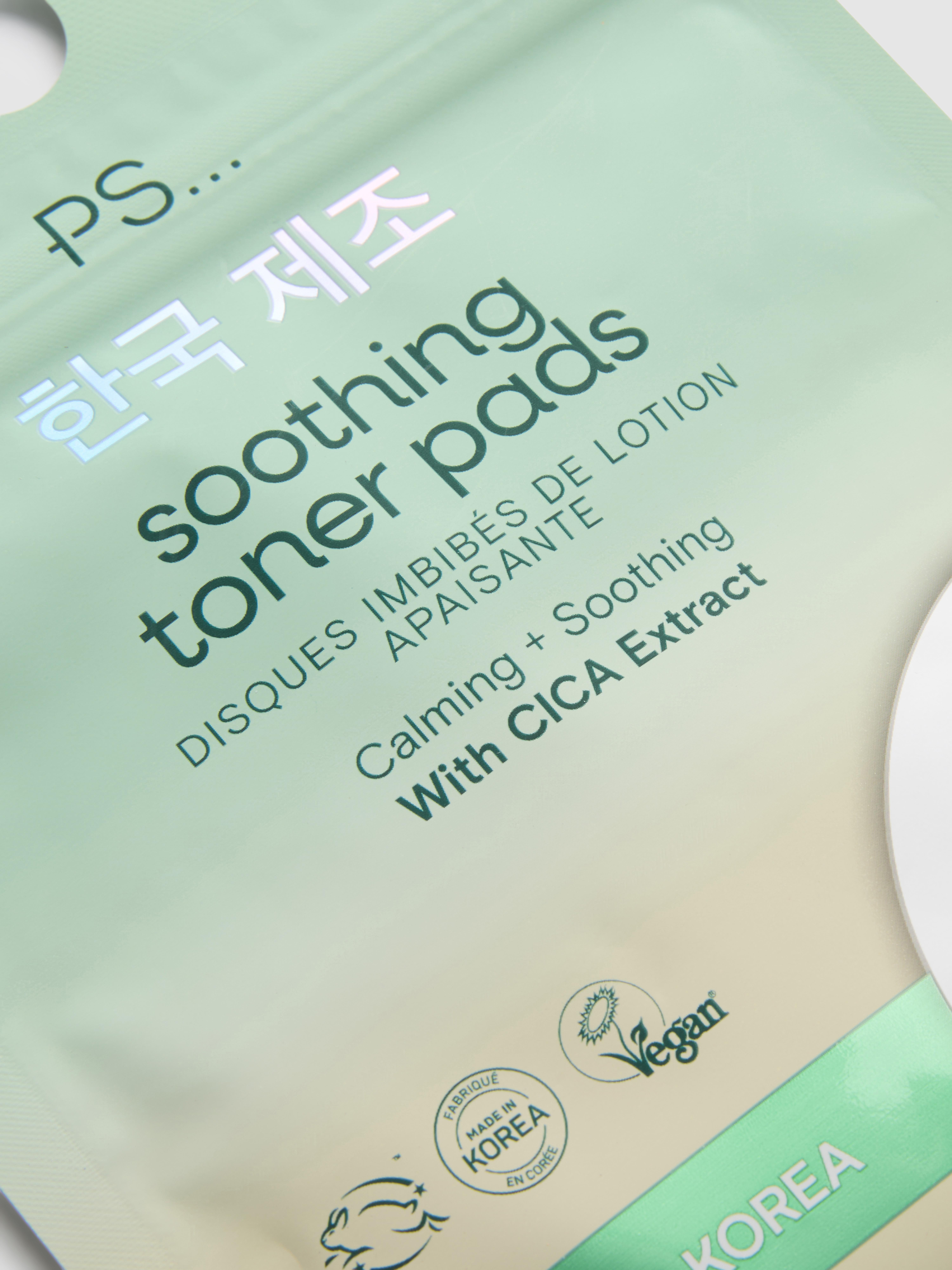 PS... K-Beauty Beruhigende Tonerpads fürs Gesicht, 20er-Pack