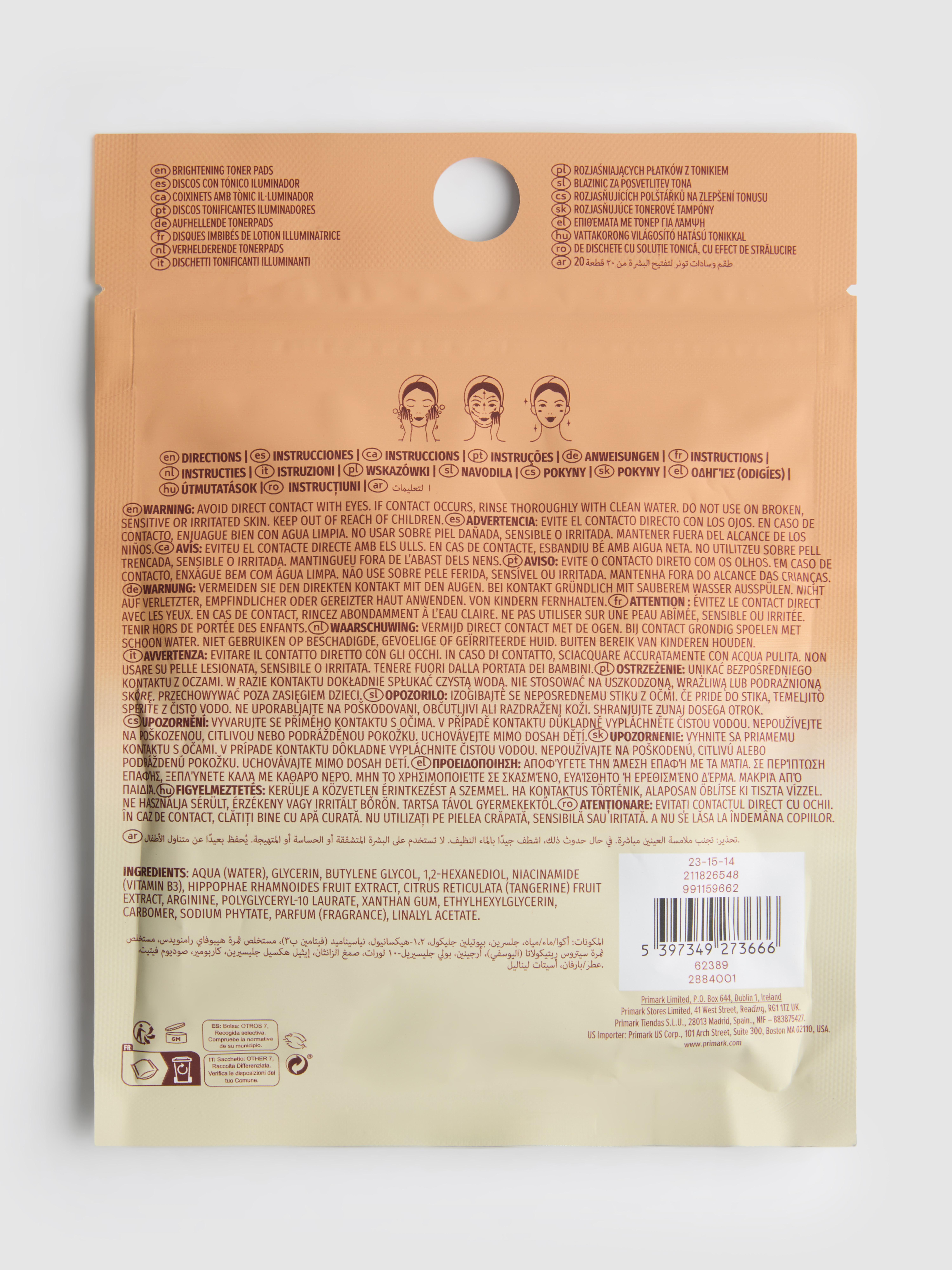 PS... K-Beauty Aufhellende Tonerpads fürs Gesicht, 20er-Pack