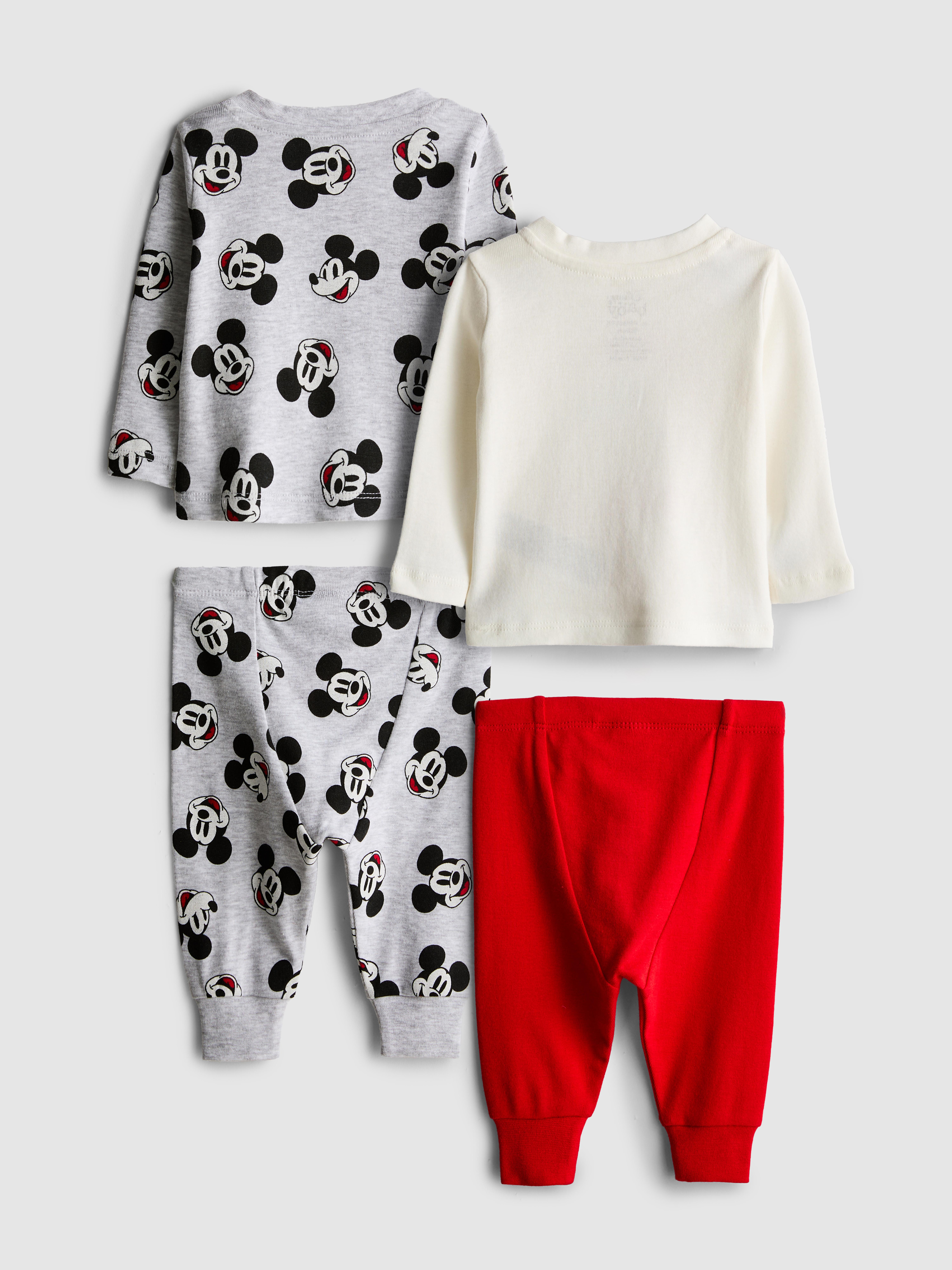 Baby Boys Gray Heather 0-36mths | 2pk Disney’s Mickey Mouse Pajamas