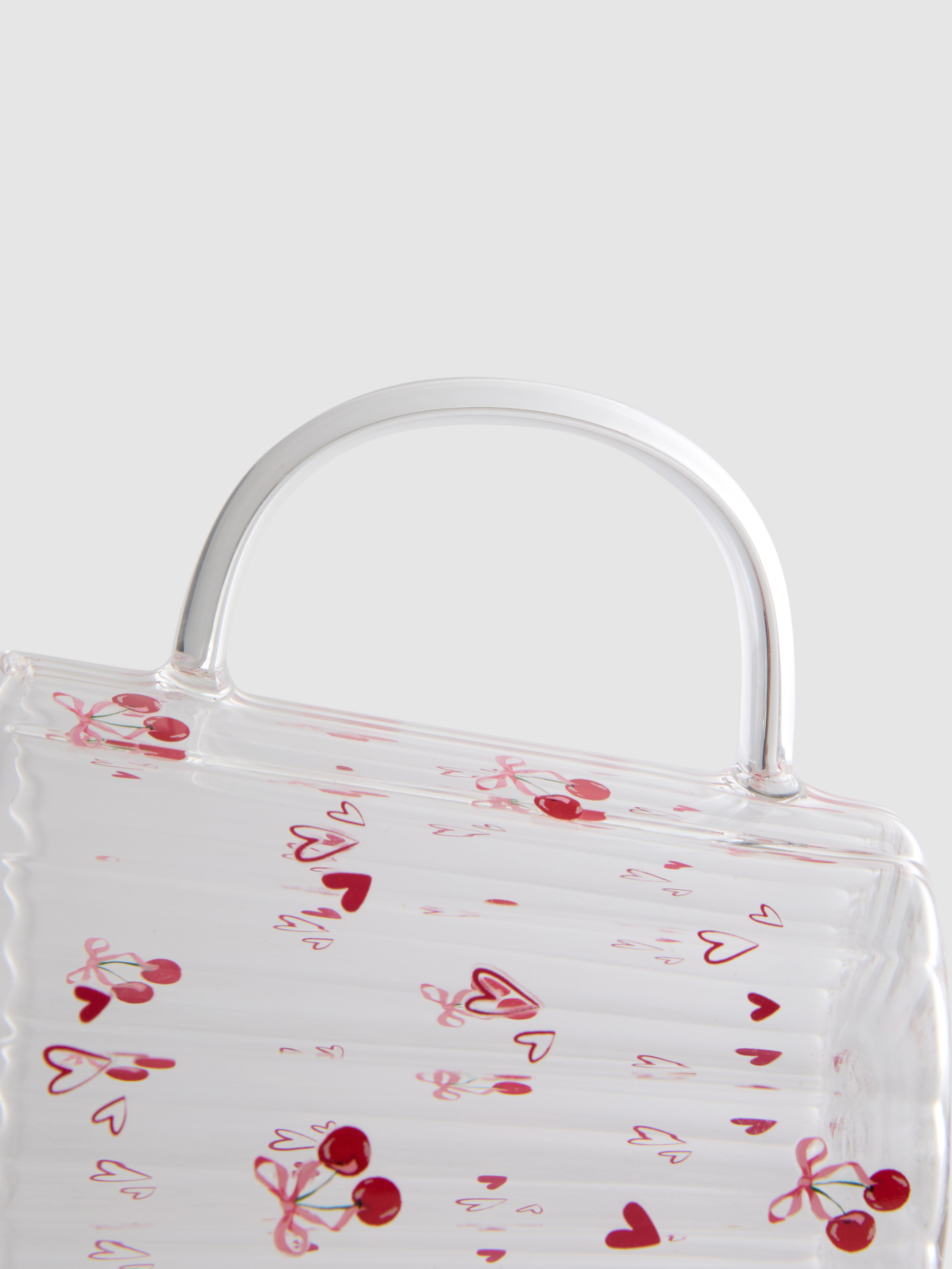 Heart And Cherry Glass Jug