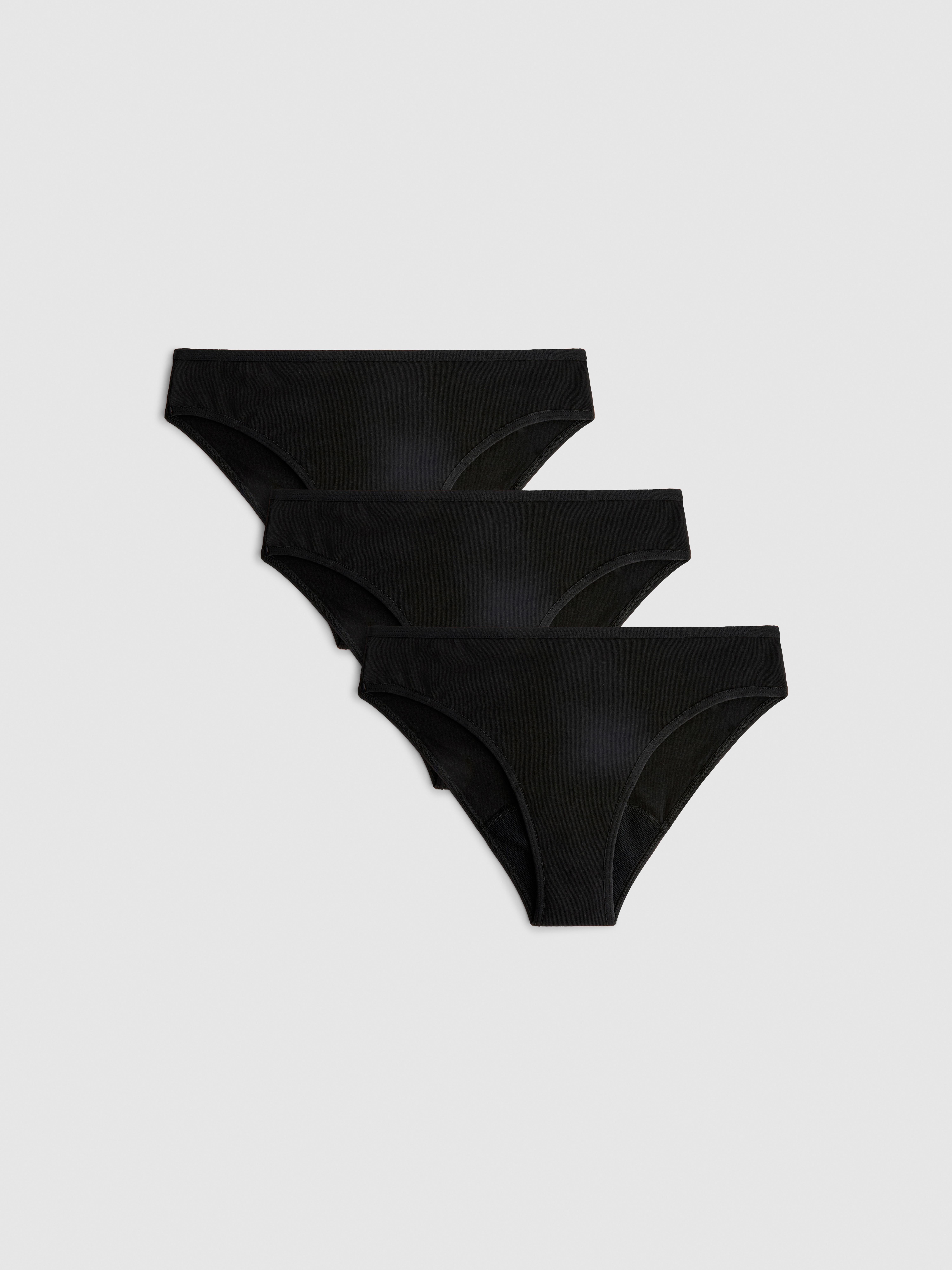 3pk Cotton Mini Brief Period Pants