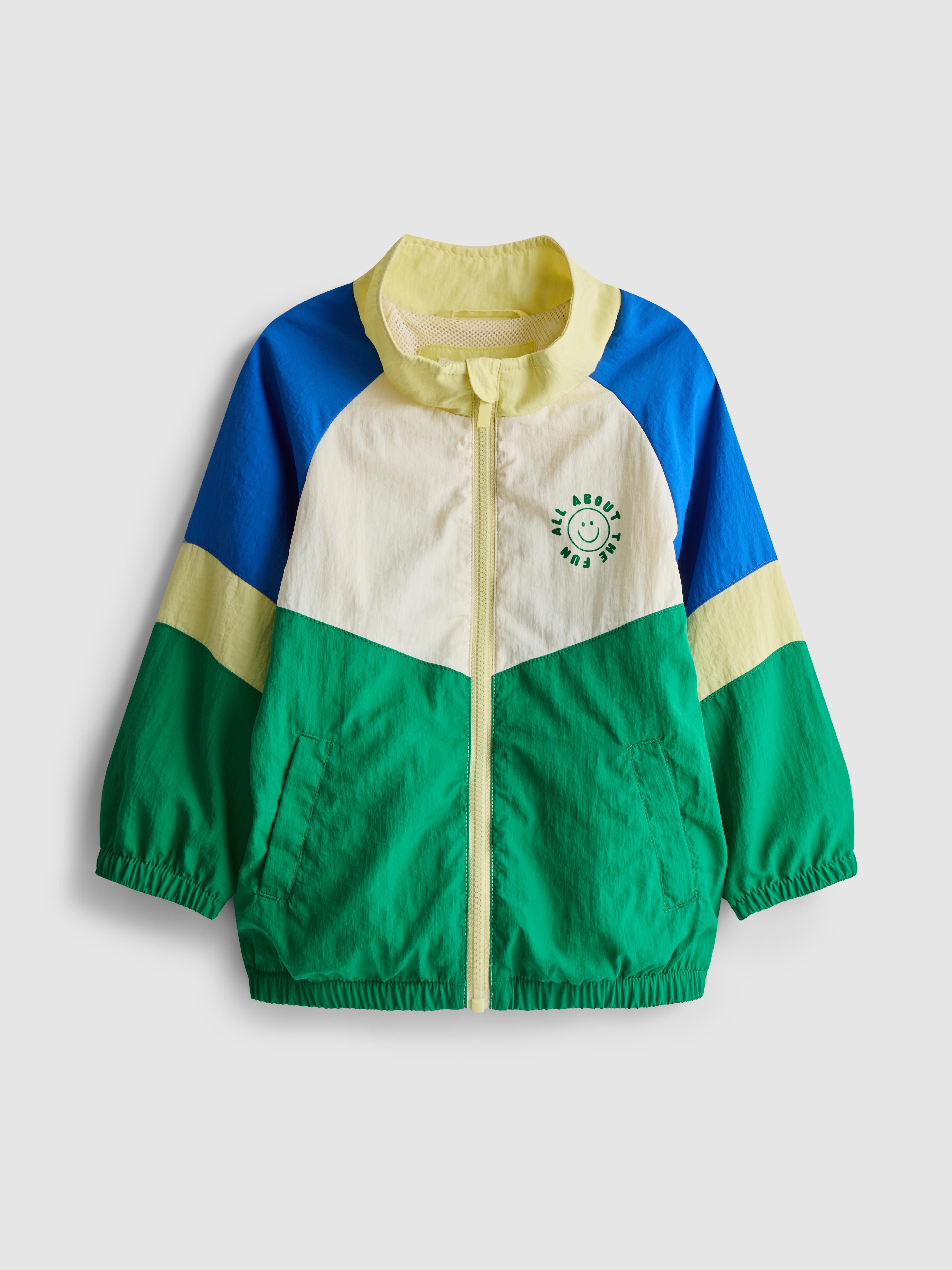 Baby Boys Blue 0-36mths | Colorblock Windbreake