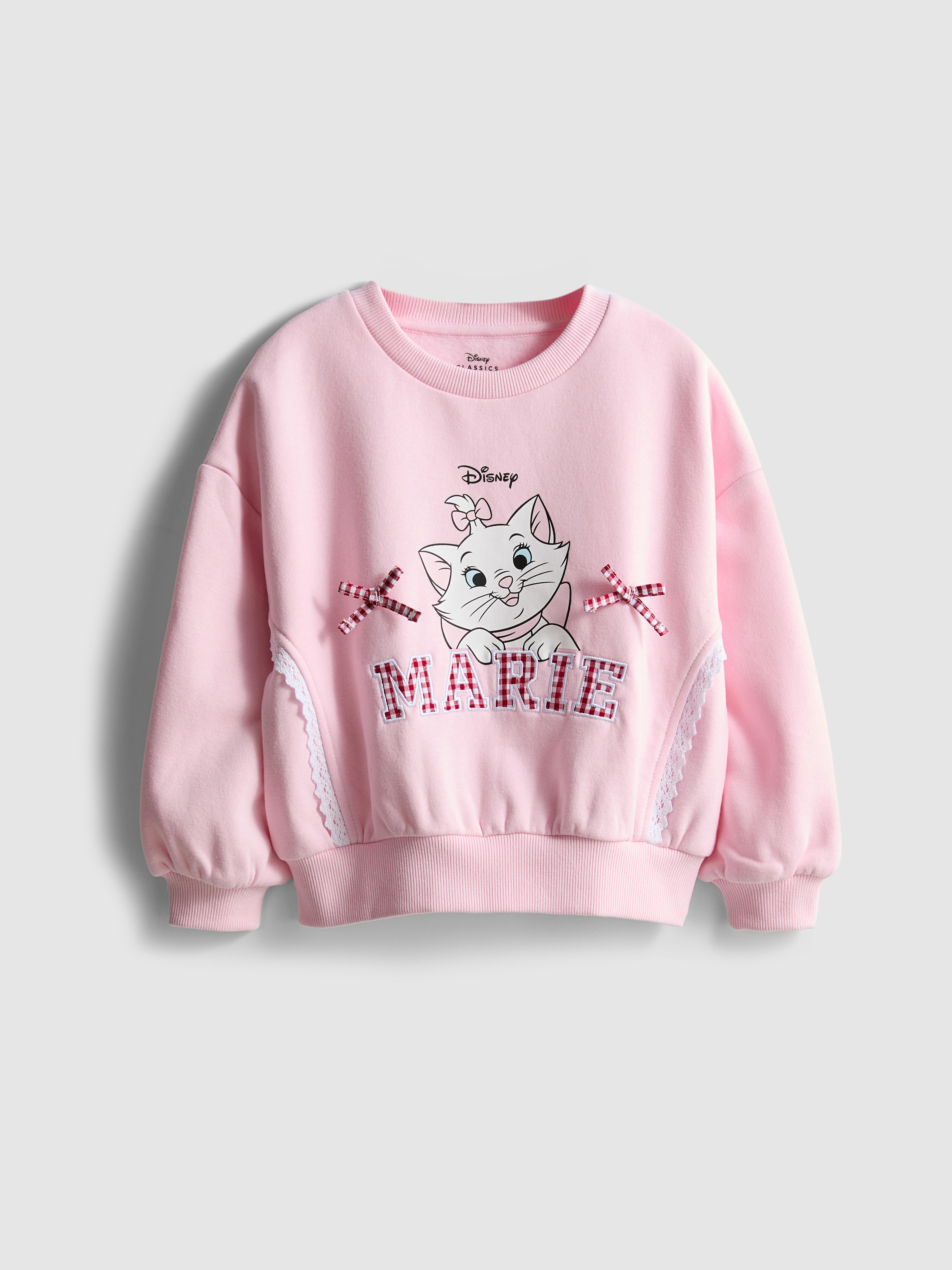 Girls Pink 1.5-8yrs | Disney’s The Aristocats Marie Sweatshirt