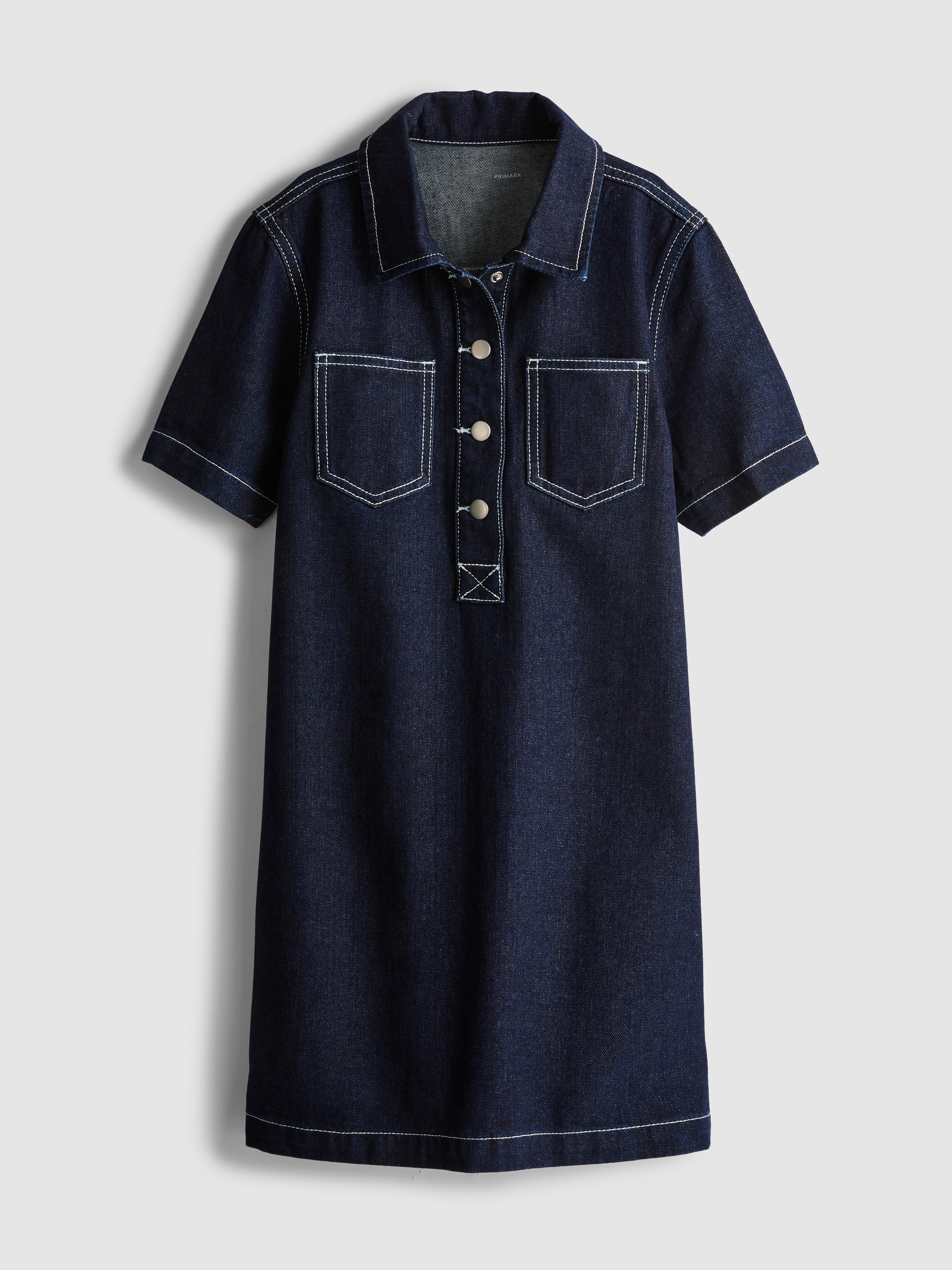 Girls Dark Blue 7-15yrs | Denim Shirt Dress