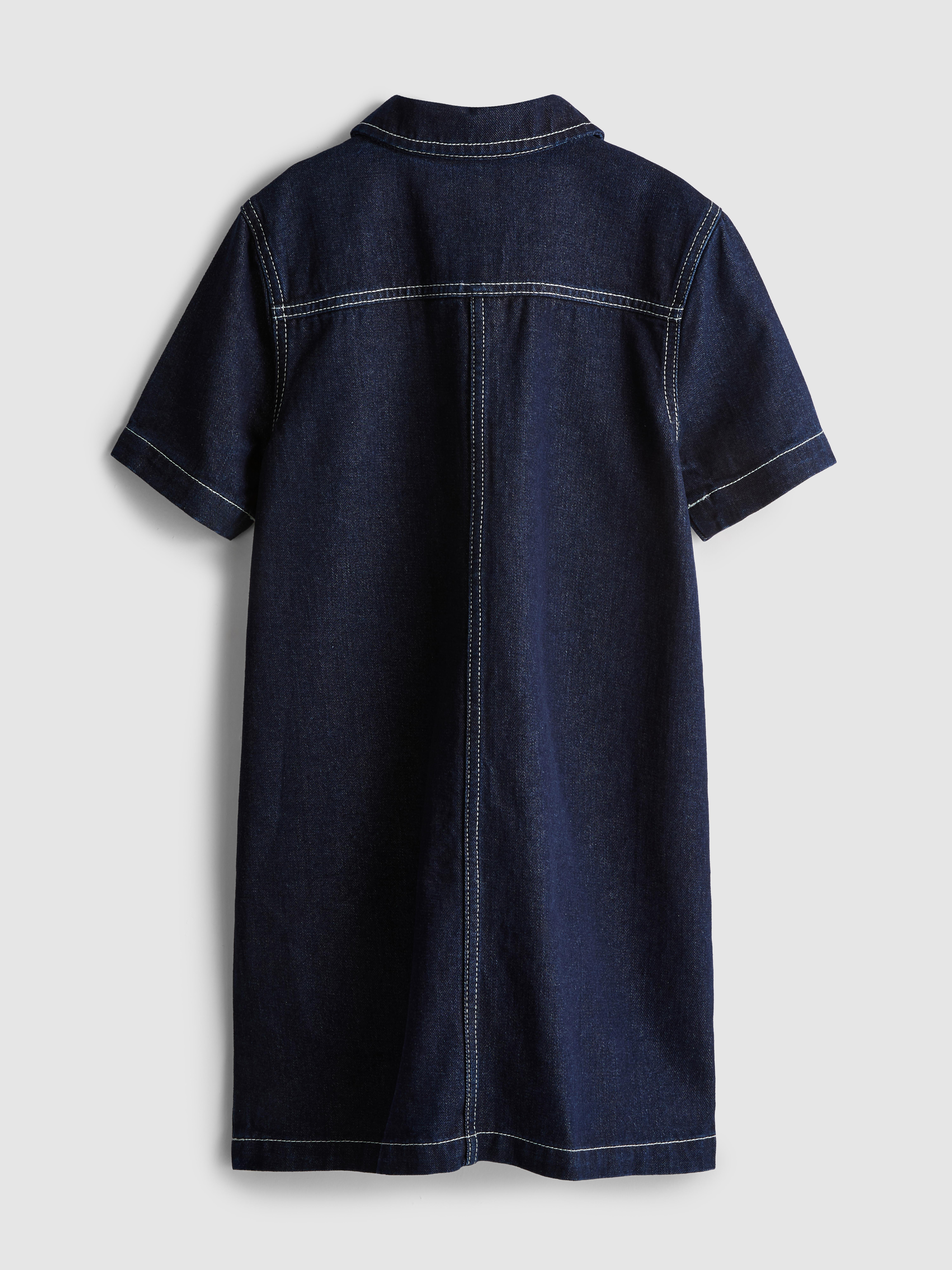 Girls Dark Blue 7-15yrs | Denim Shirt Dress