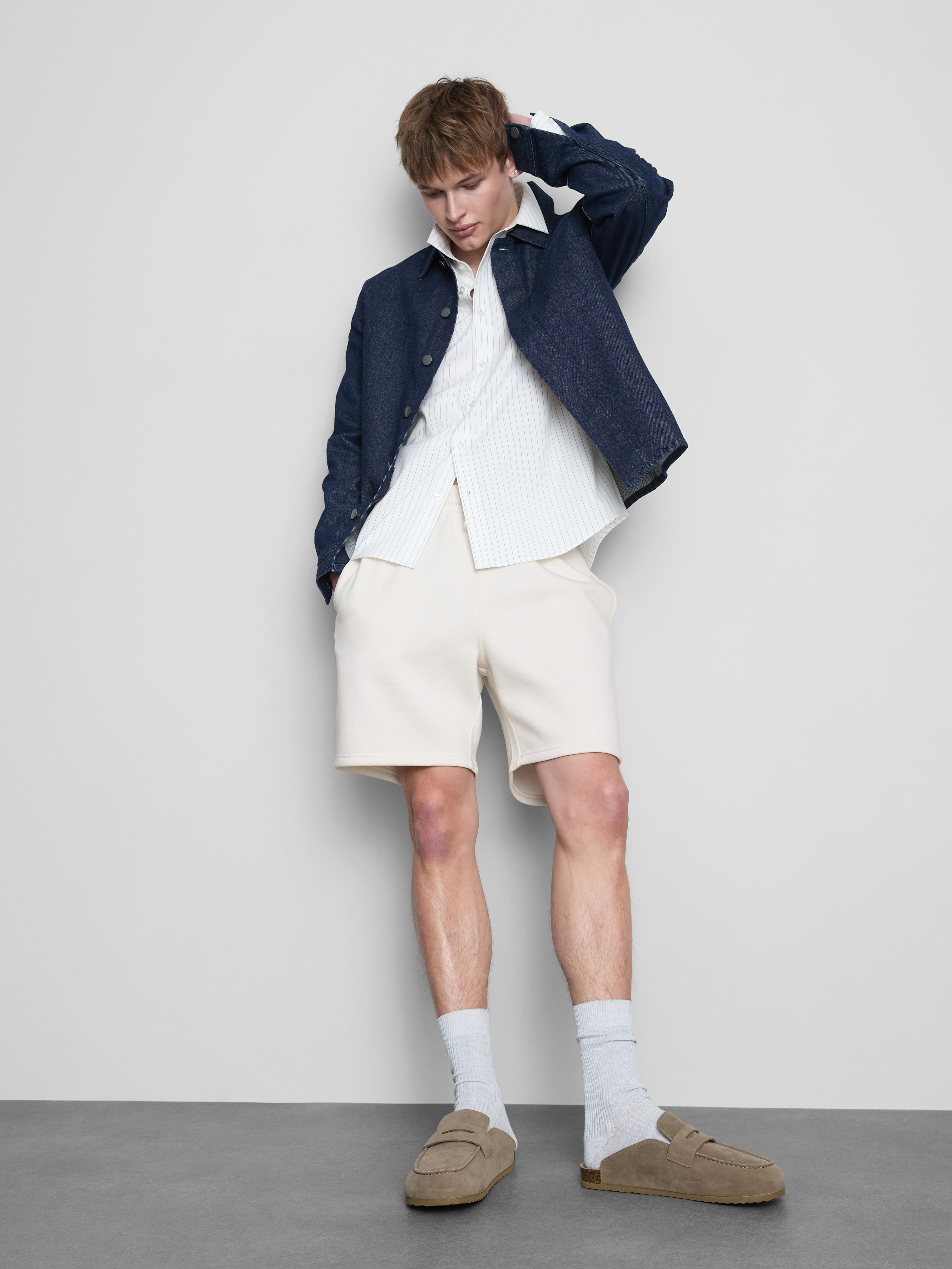 Essential Drawstring Shorts Ecru