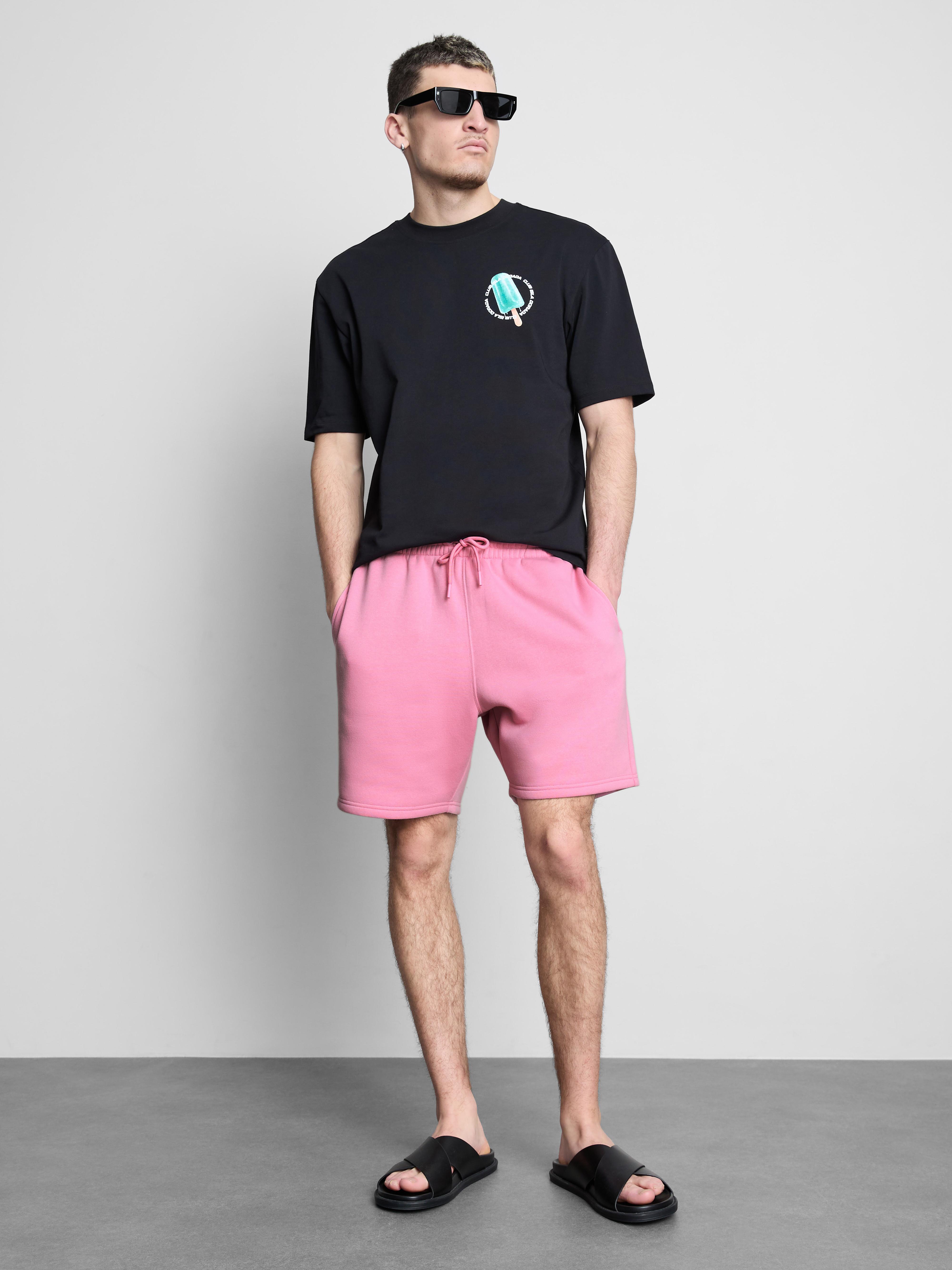 Essential Drawstring Shorts Pink