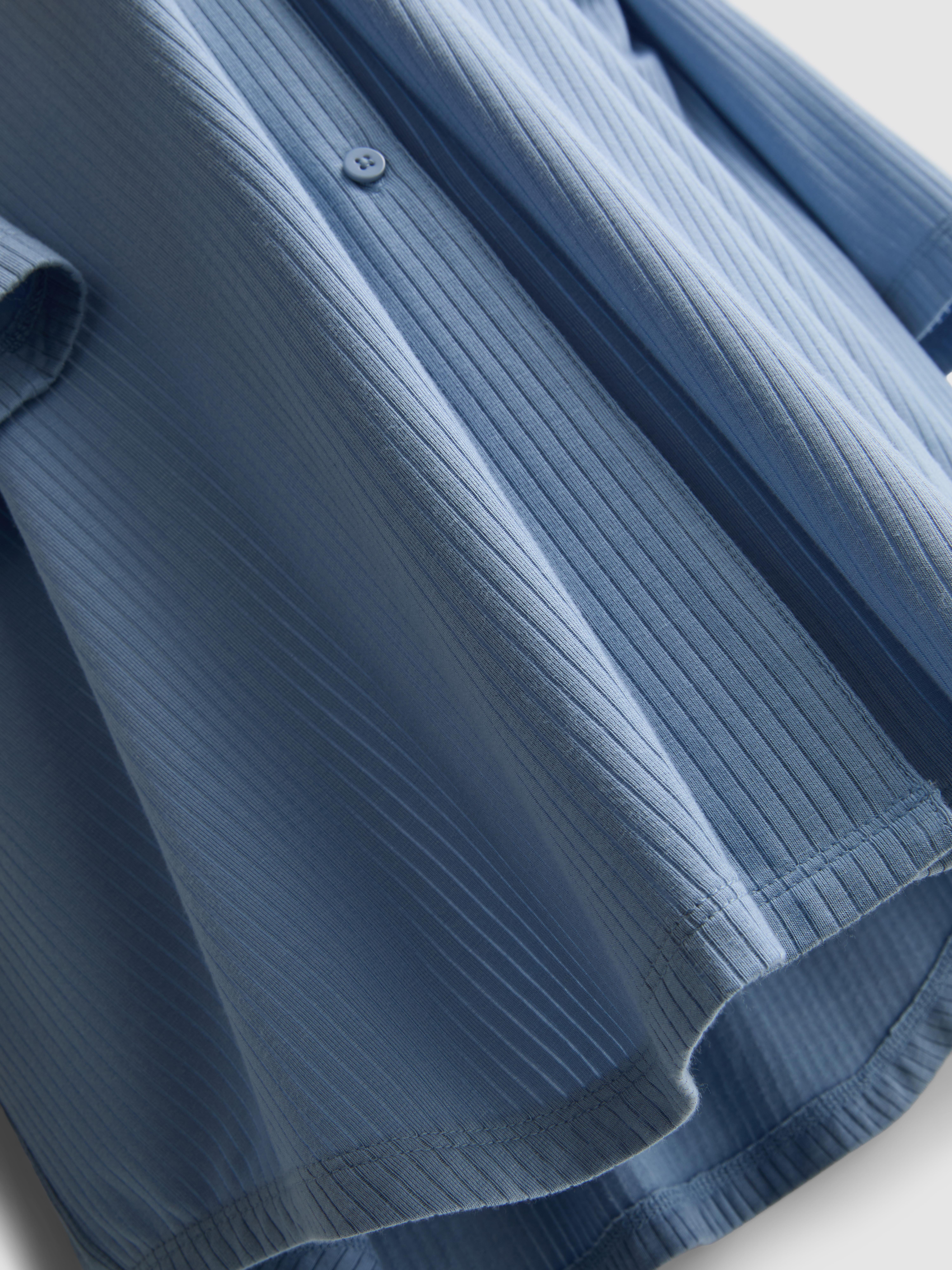 Zwangerschapsnachthemd van ribstof