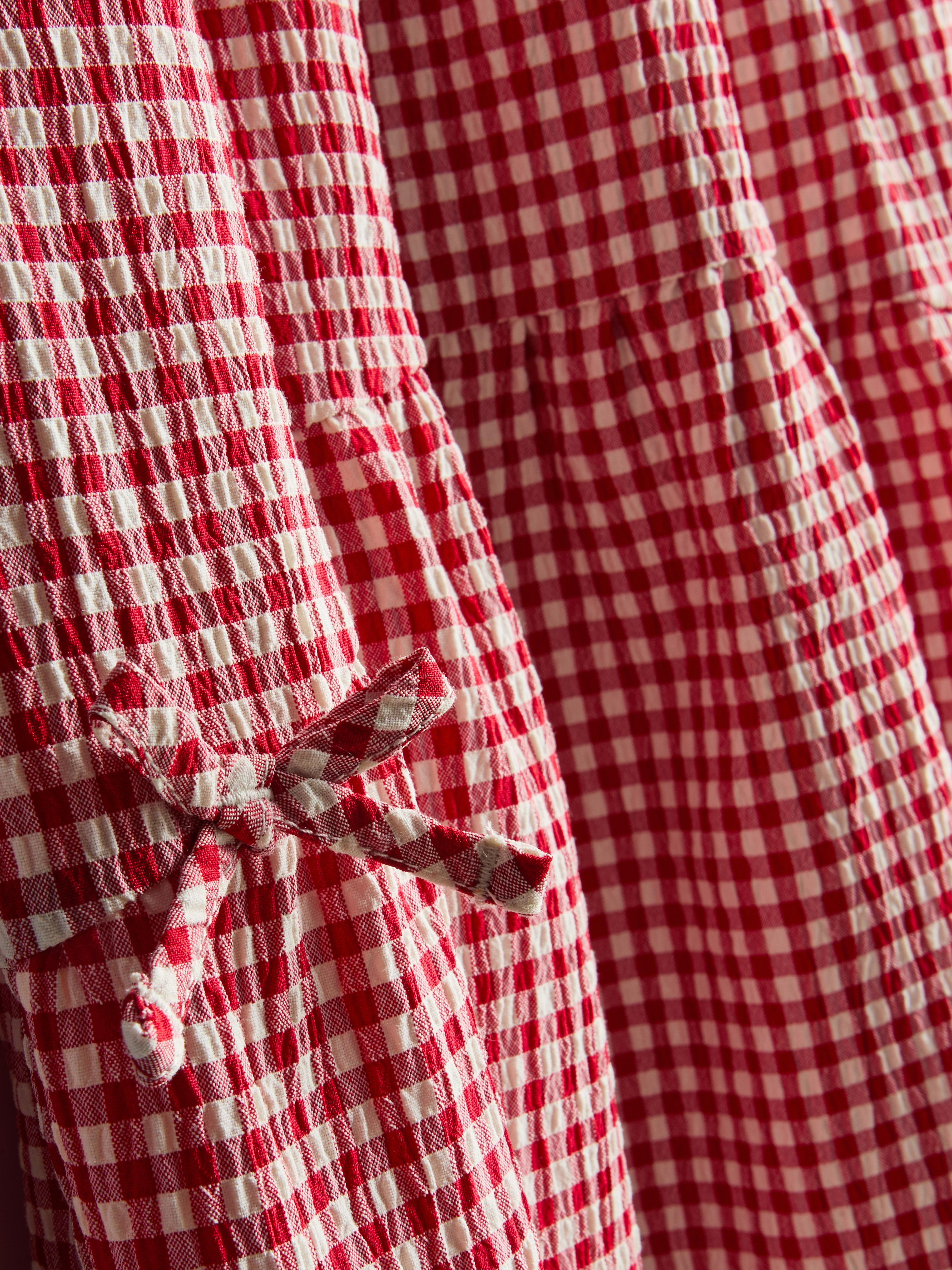 Girls Red 7-15yrs | Tiered Midi Skirt