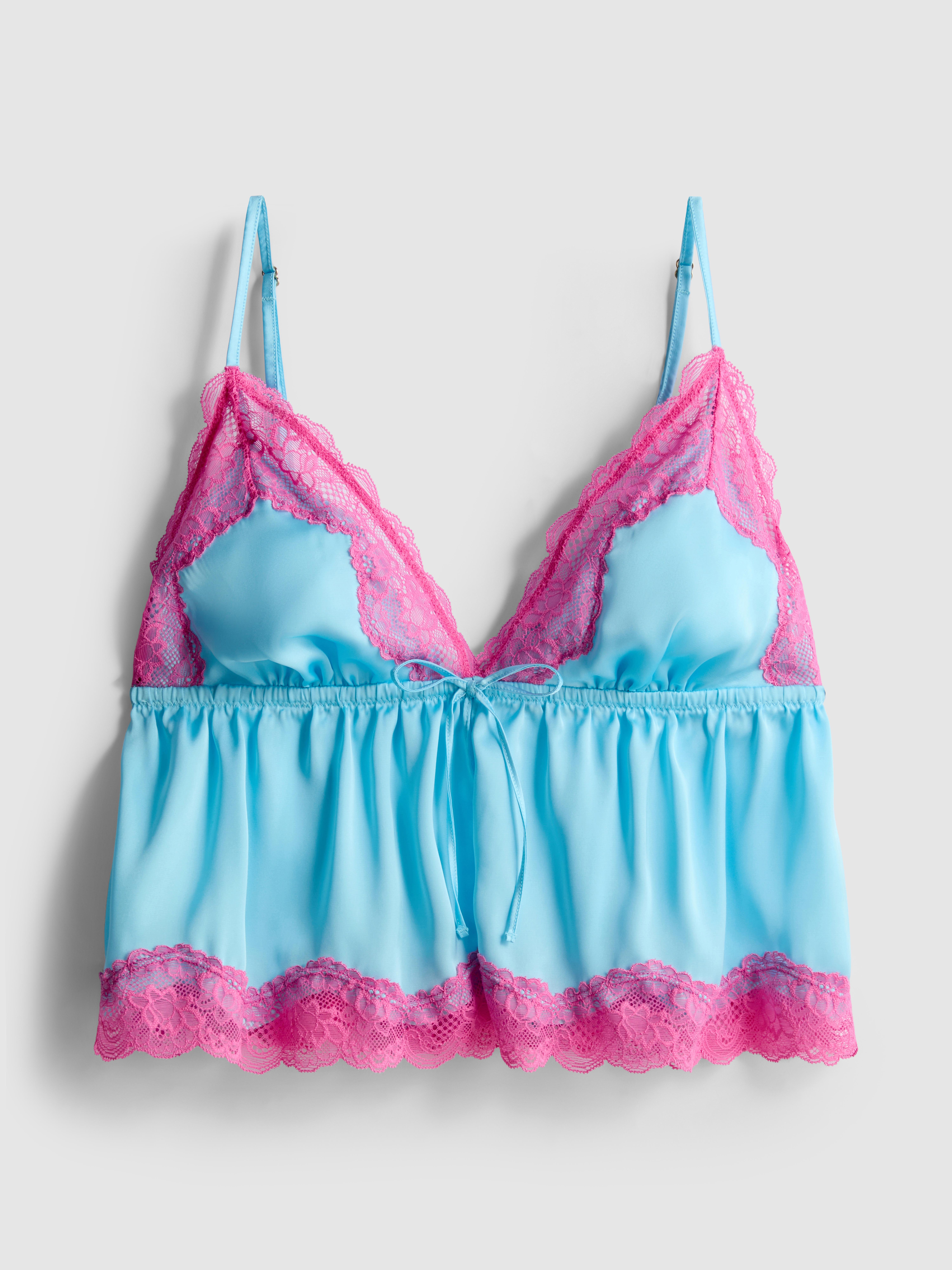 Brassière nuisette de mariée en satin et dentelle