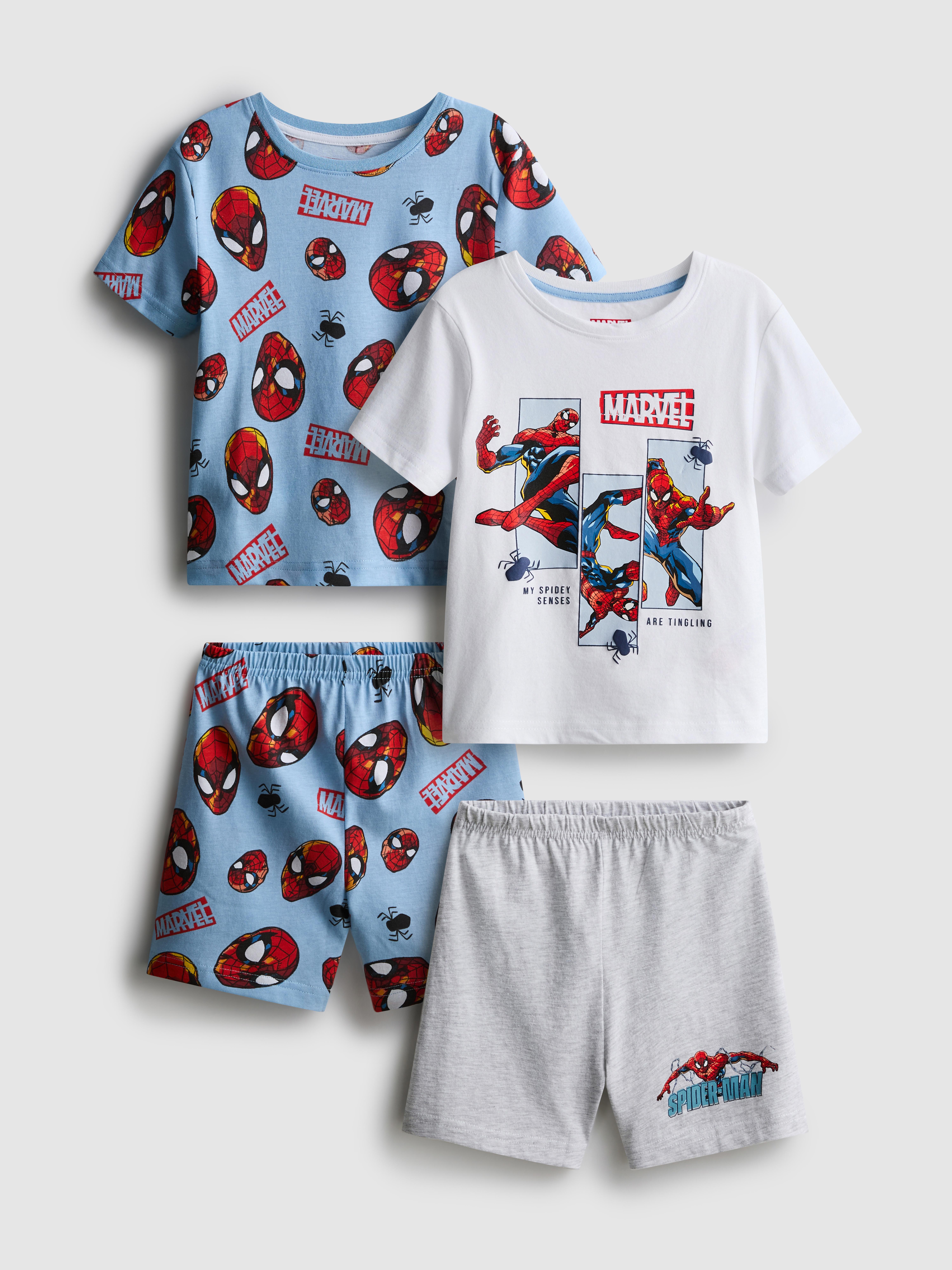 1,5 – 10 rokov | Krátke pyžamo MARVEL Spider-Man, 2 ks