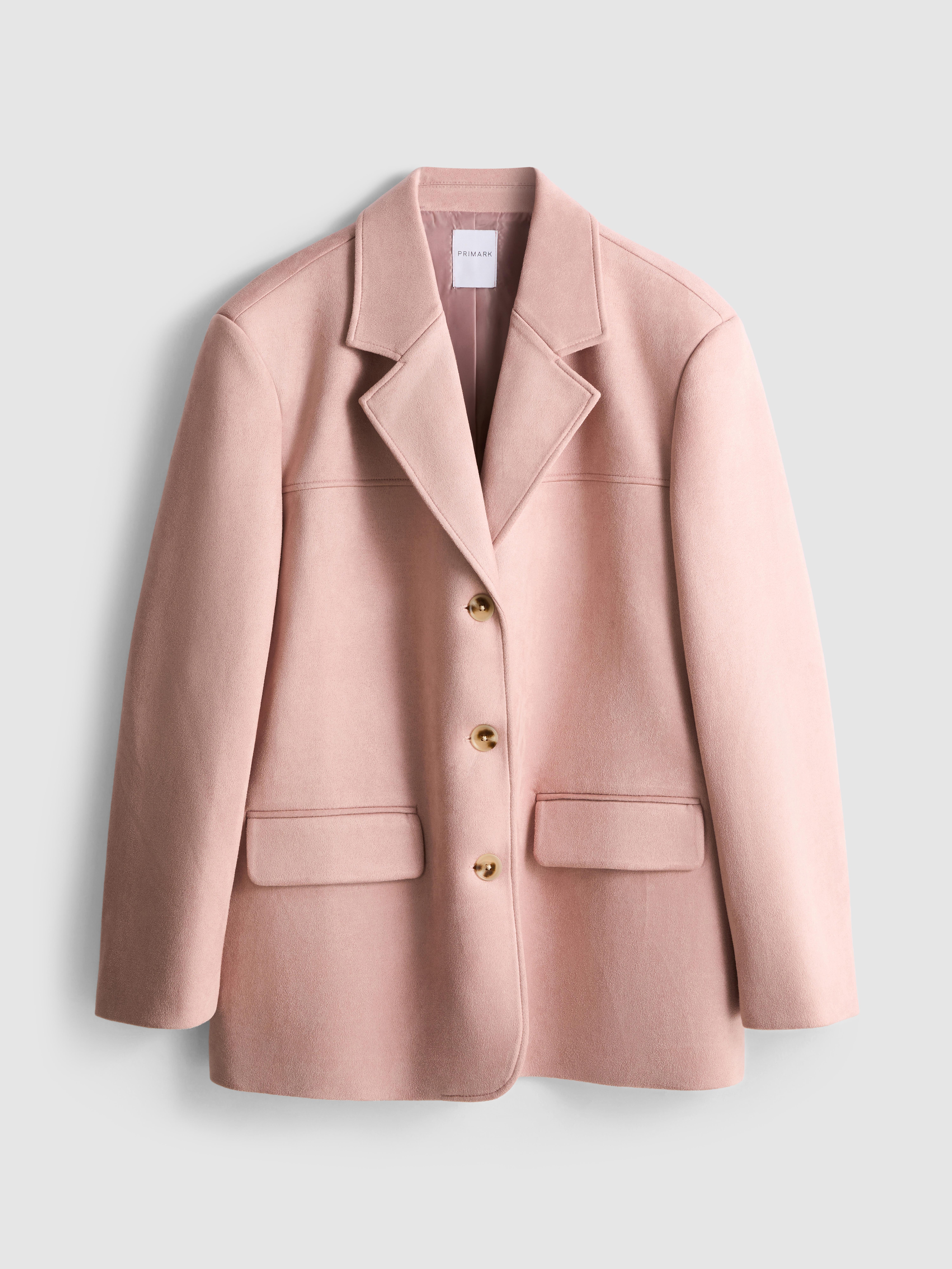 Oversized Faux Suede Blazer