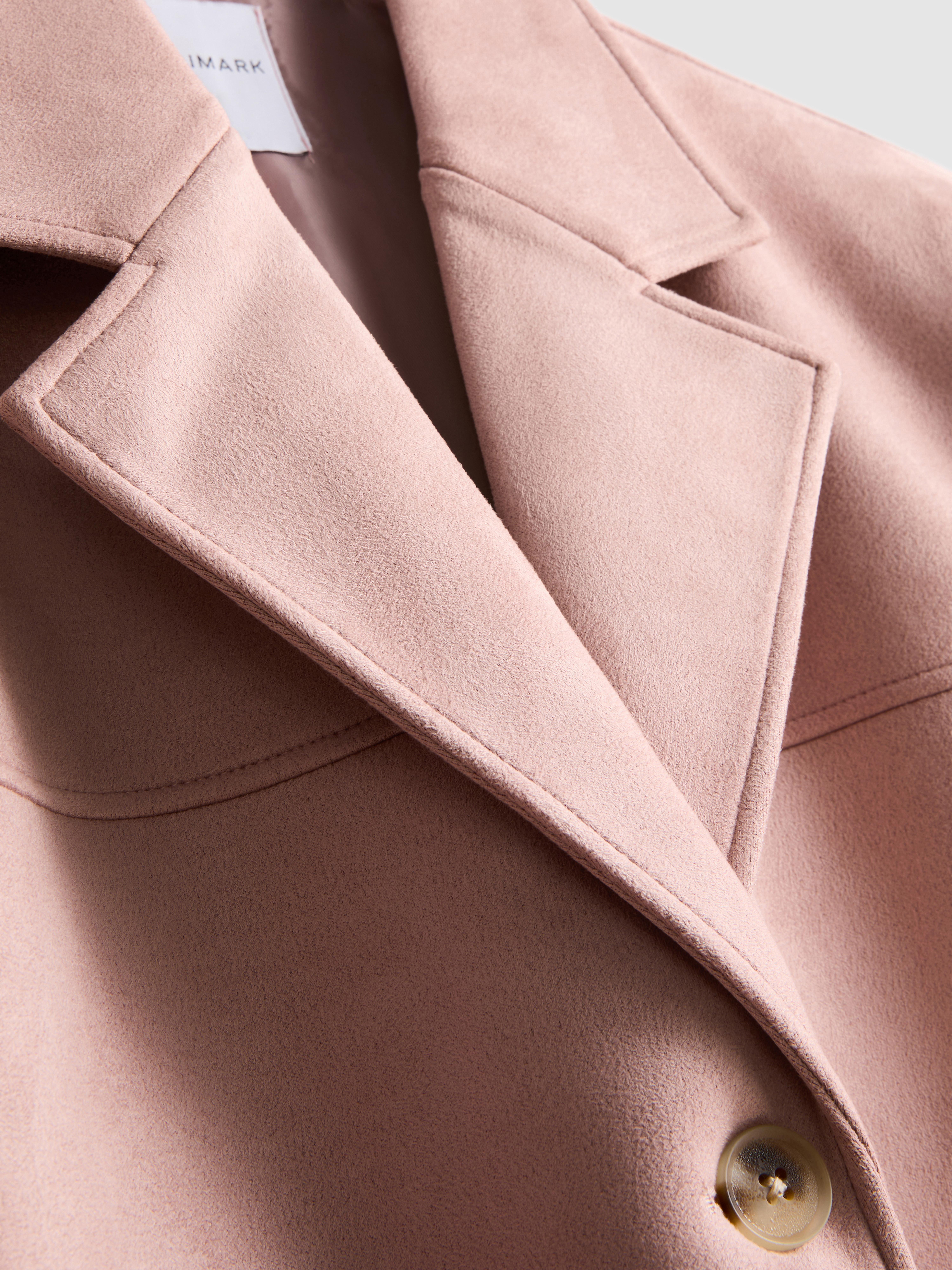 Oversized Faux Suede Blazer