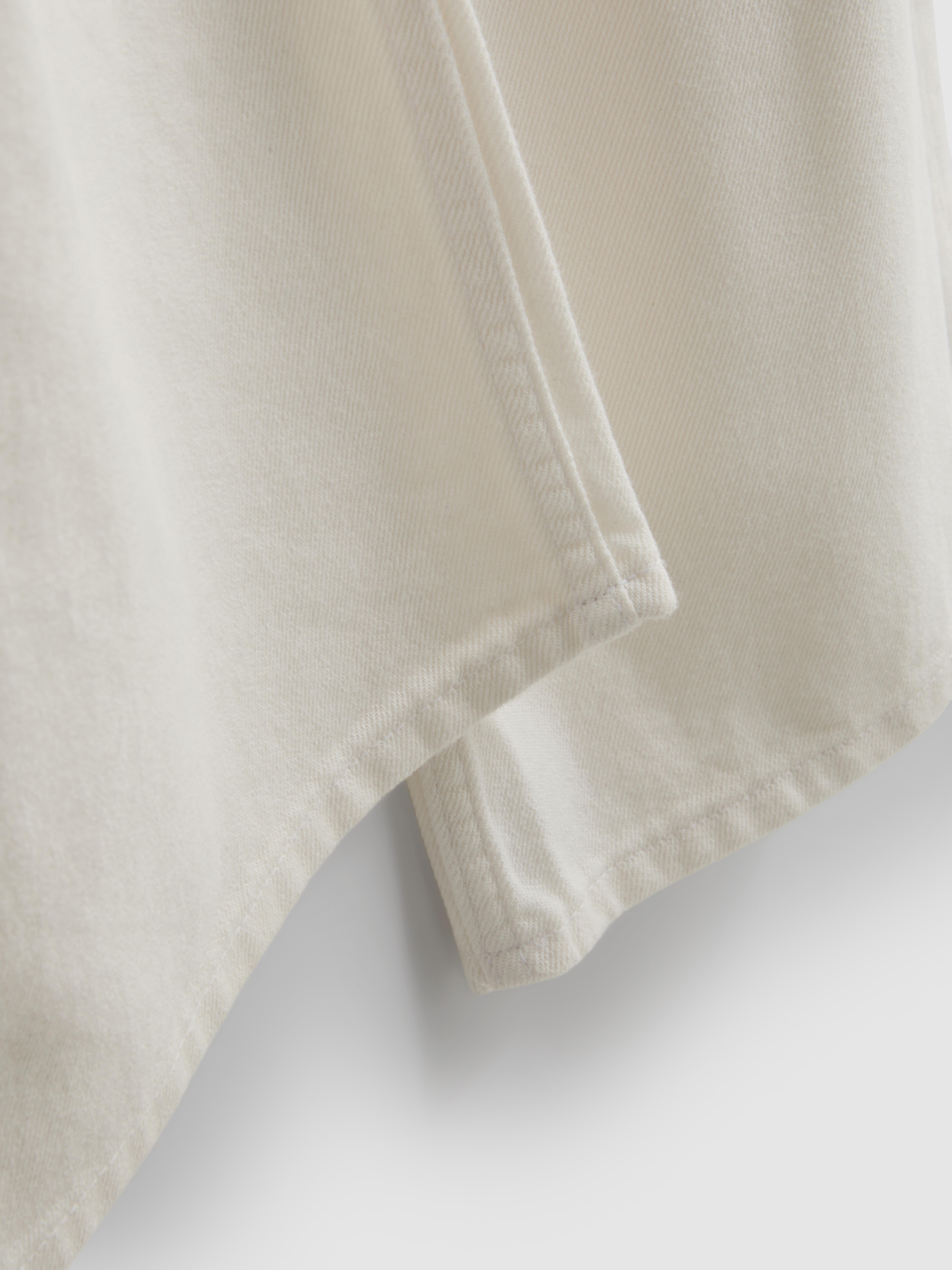 Cotton Denim Mid-Rise Wide-Leg Jeans