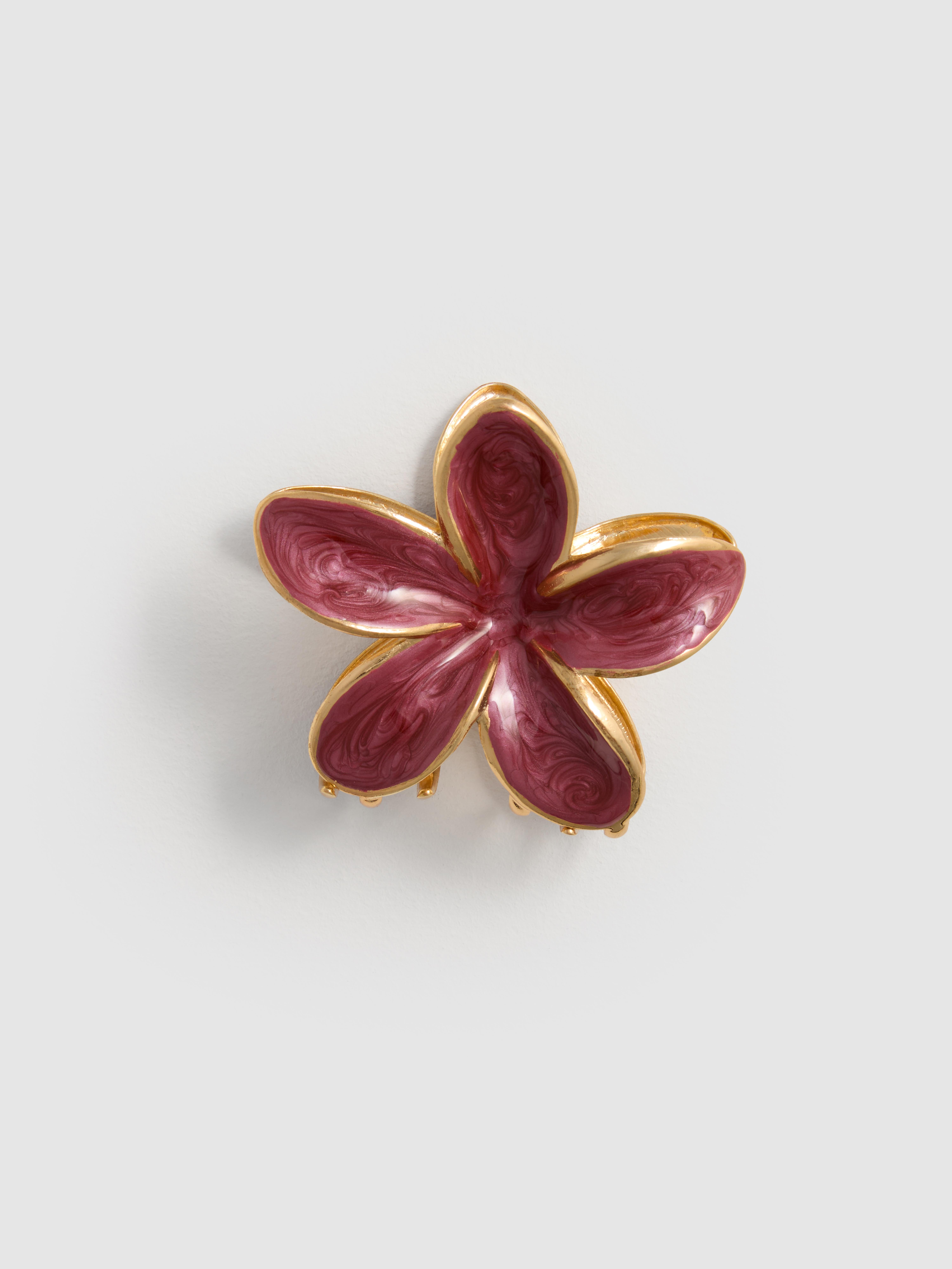 Orchid Flower Claw Clip