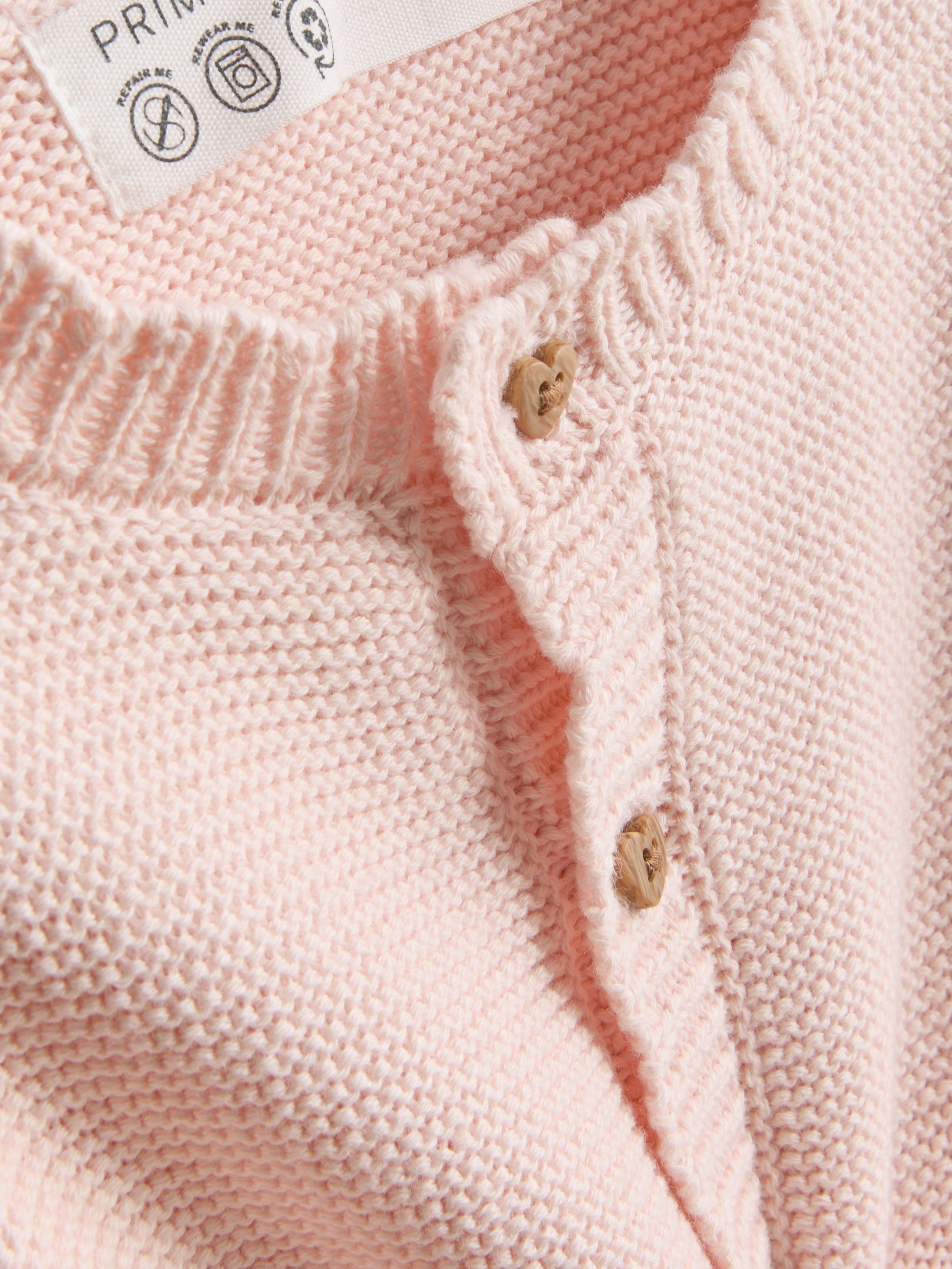 0-18mths | Scallop Trim Newborn Cardigan