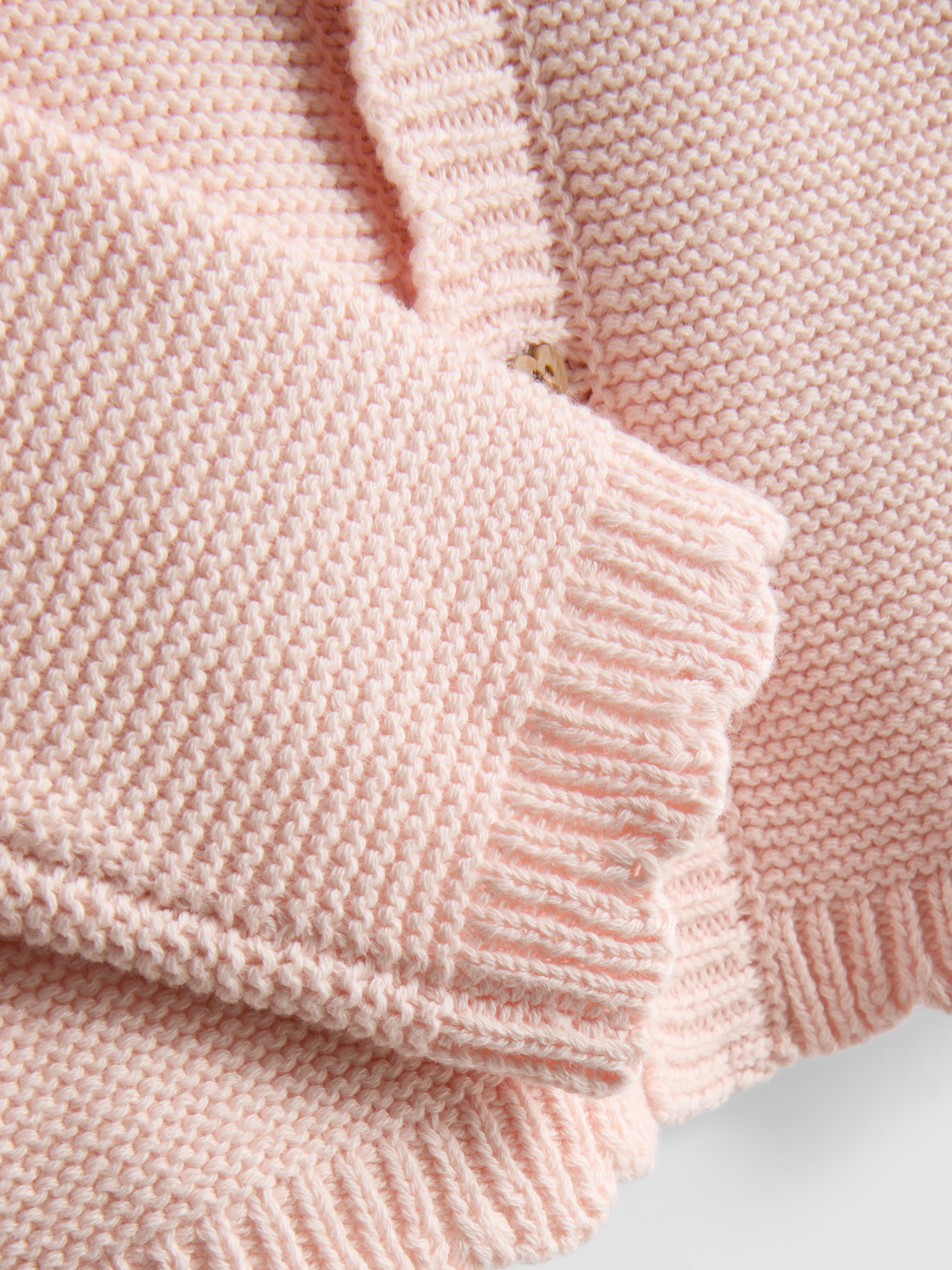 0-18mths | Scallop Trim Newborn Cardigan